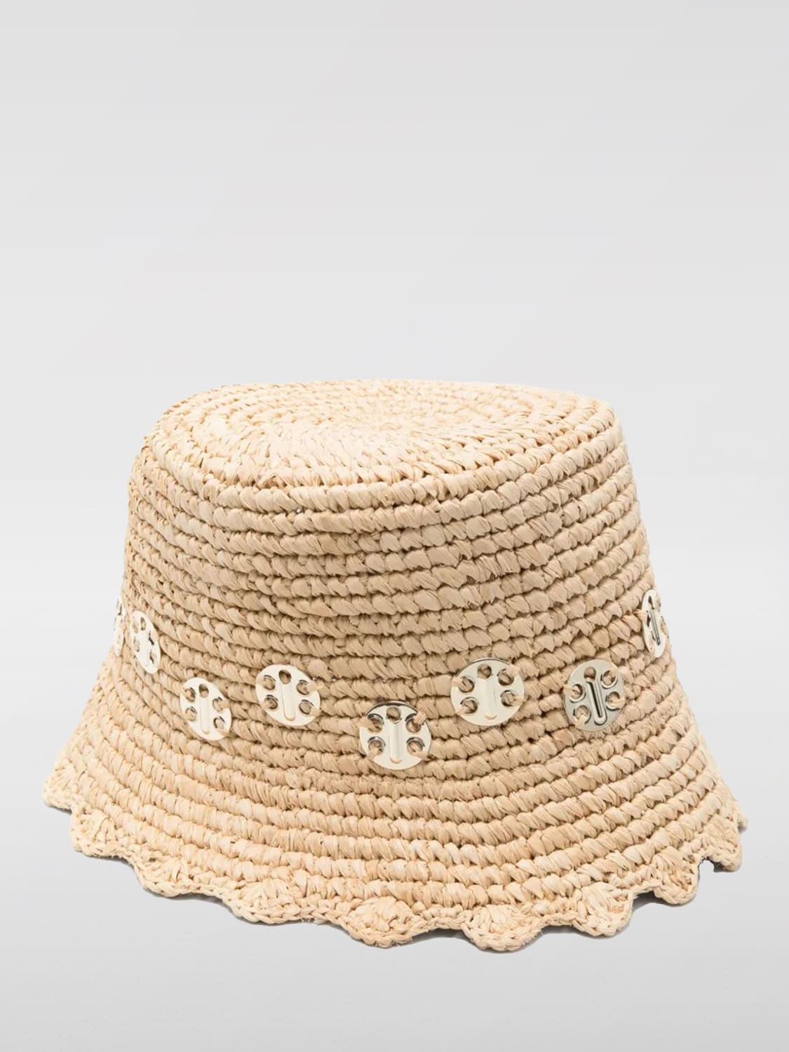 ハット RABANNE Woman Hat Beige 25PAA0122NAT045 P253 RABANNE: Hat woman - Beige | Rabanne hat 25PAA0122NAT045