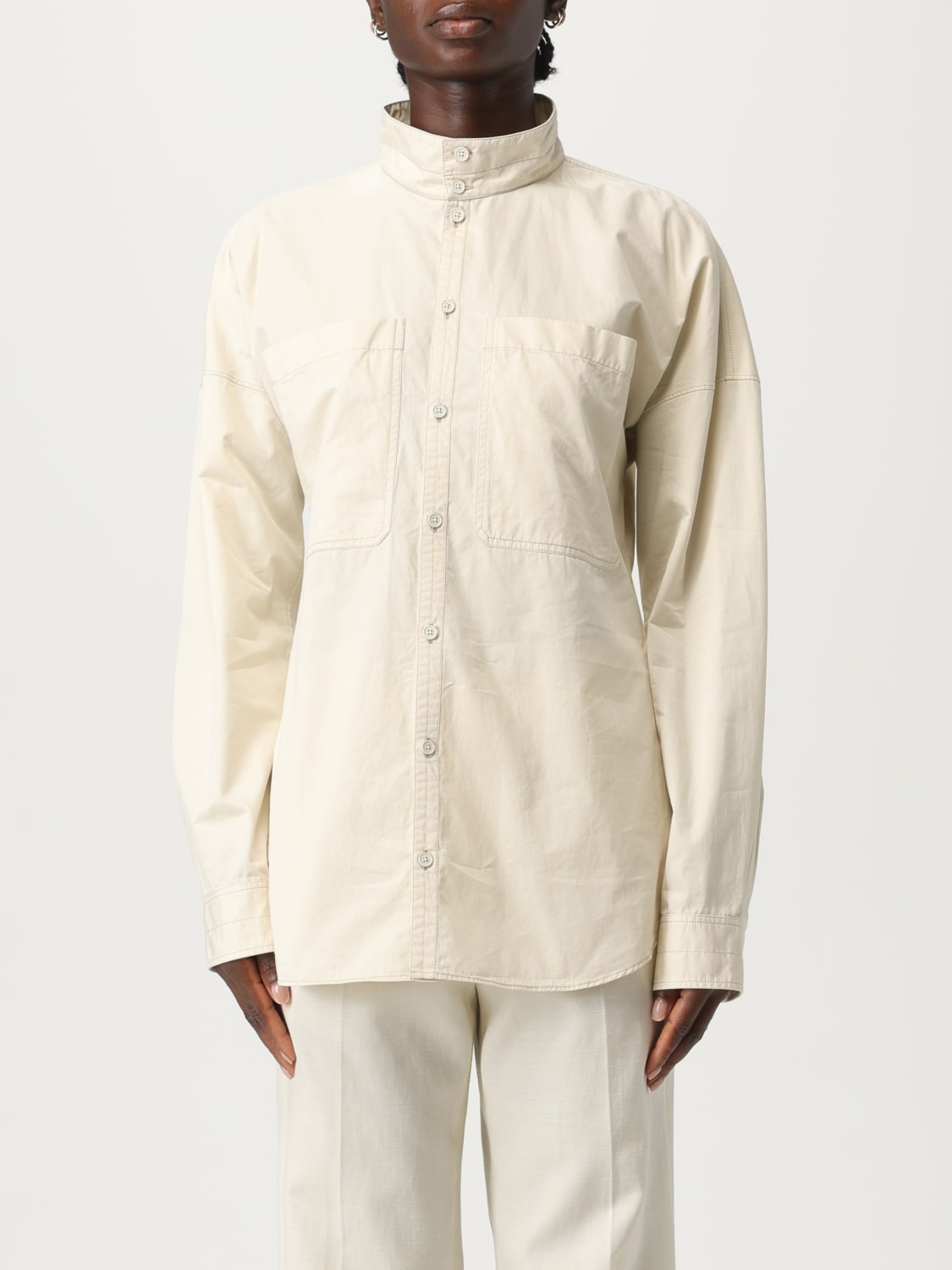 LEMAIRE CAMICIA: Camicia in cotone Lemaire, Beige - Img 1