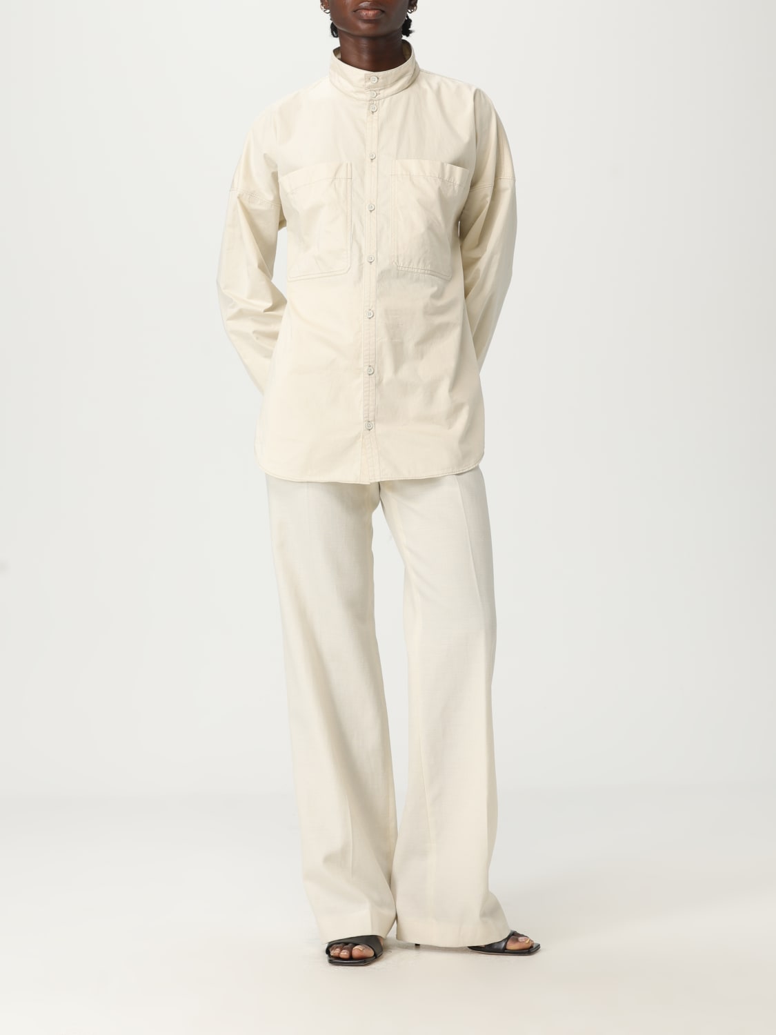 LEMAIRE CAMICIA: Camicia in cotone Lemaire, Beige - Img 2