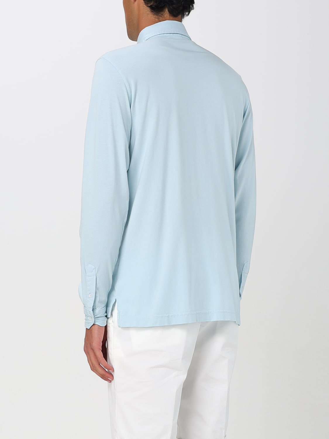 DOPPIAA 衬衫: 衬衫 男士 Doppiaa, 海军蓝 - Img 2