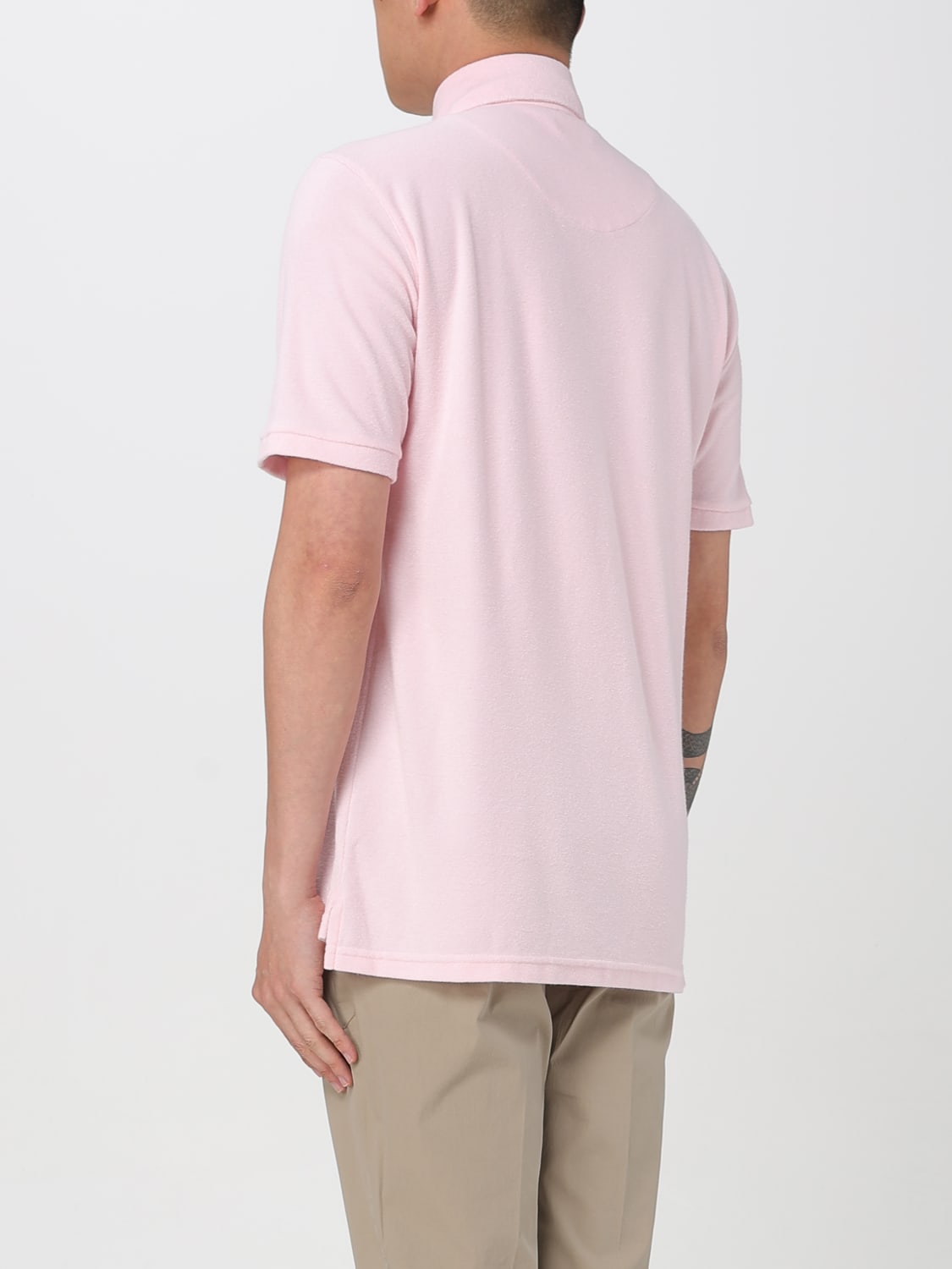 DOPPIAA T恤: T恤 男士 Doppiaa, 灰褐色 - Img 2