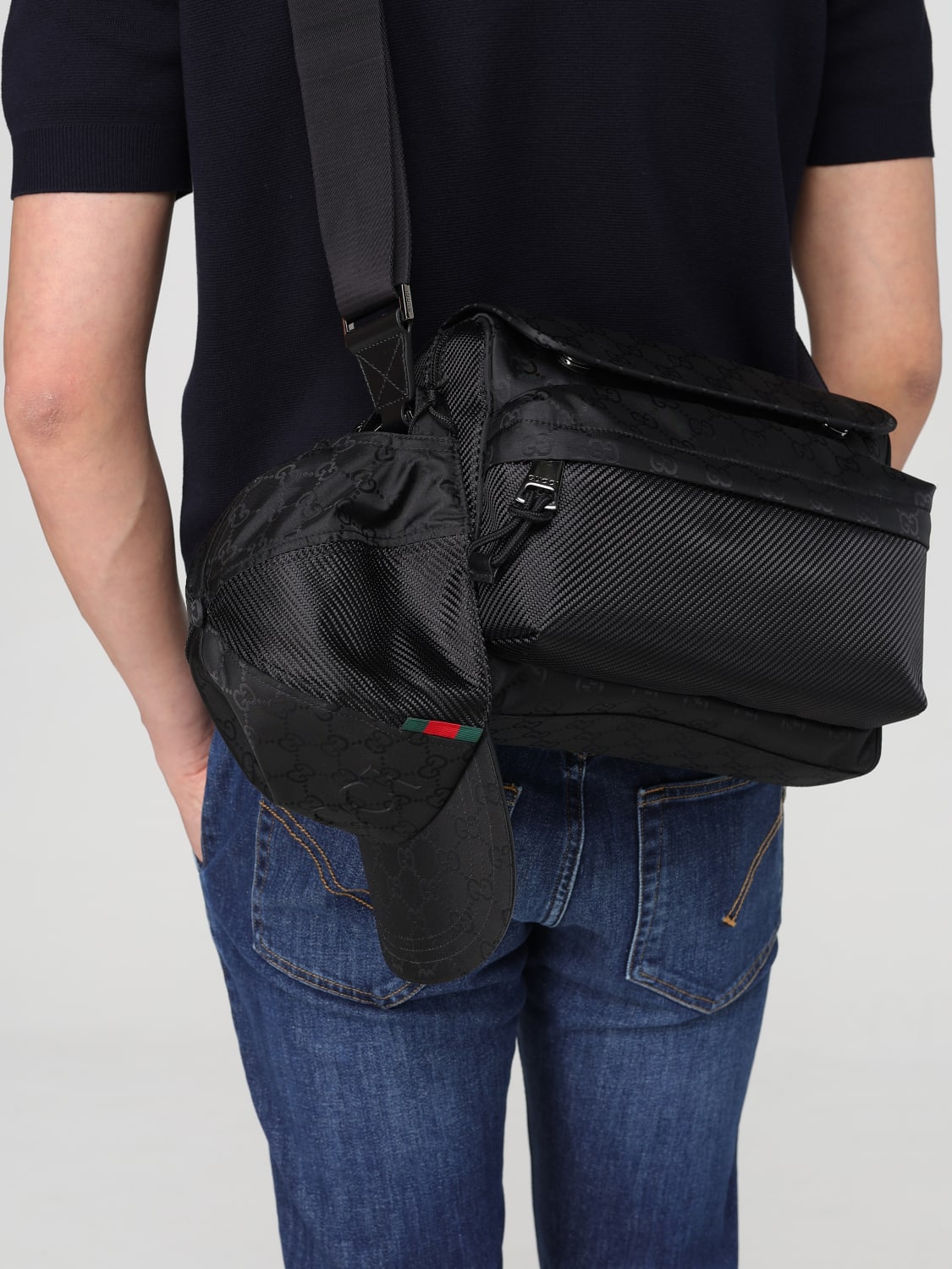 ショルダーバッグ GUCCI Men Shoulder bag Black 816820FAD73 1047 GUCCI: Bags men - Black | Gucci shoulder bag 816820FAD73