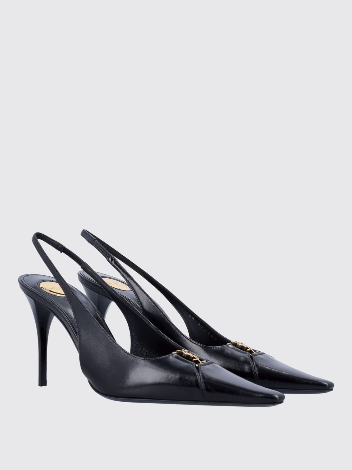 SAINT LAURENT DÉCOLLETÉ: Décolleté Babylone Breteuil Saint Laurent in pelle , Nero - Img 2