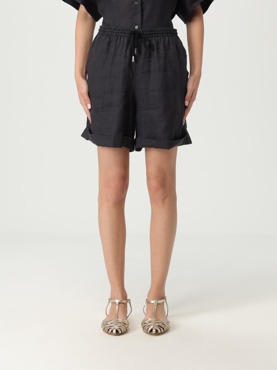 ショートパンツ BOSS Woman Short Black 50537924 001 BOSS: Short woman - Black | Boss short 50537924 online at