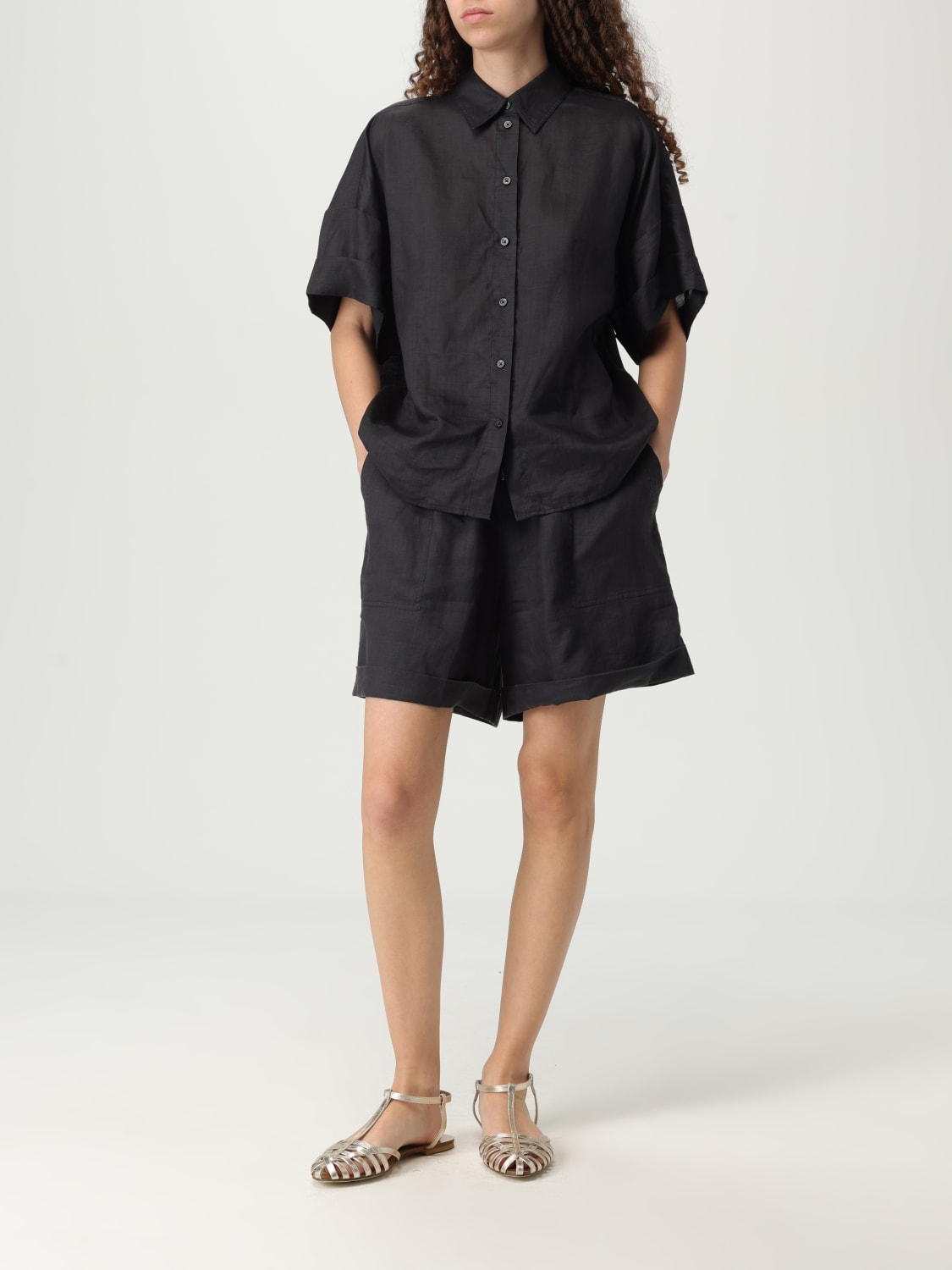 ショートパンツ BOSS Woman Short Black 50537924 001 BOSS: Short woman - Black | Boss short 50537924 online at
