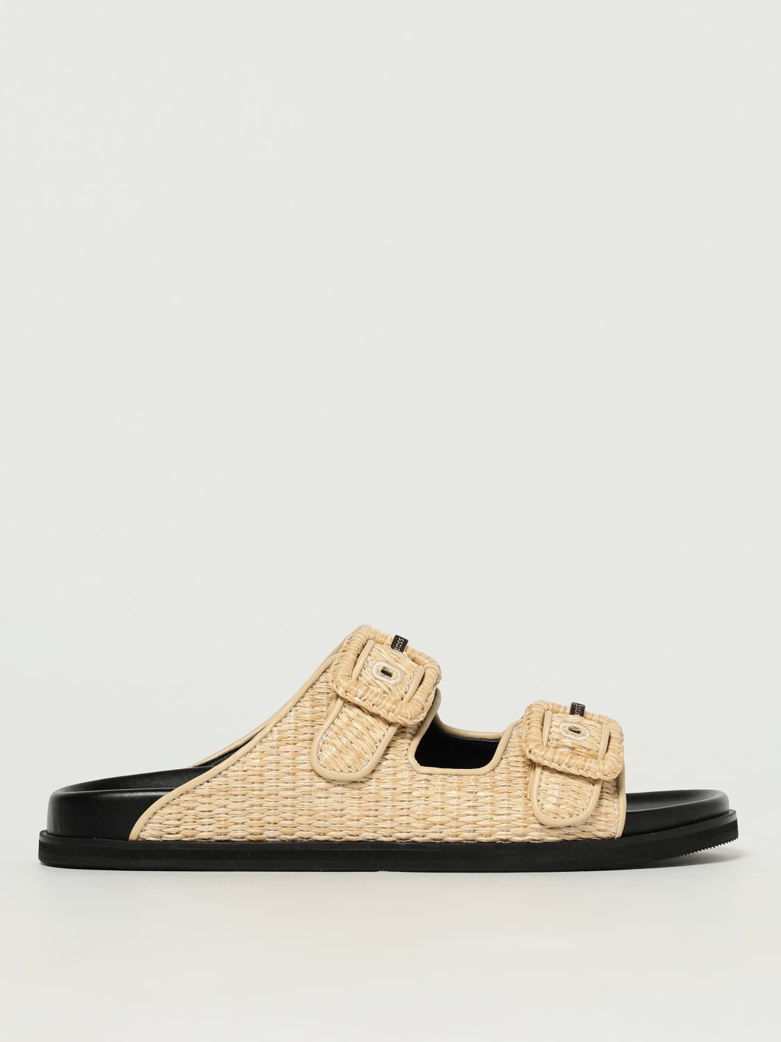 シューズ・サンダルその他 BOSS Woman Flat sandals Beige 50542333 272 BOSS: Flat sandals woman - Beige | Boss flat sandals