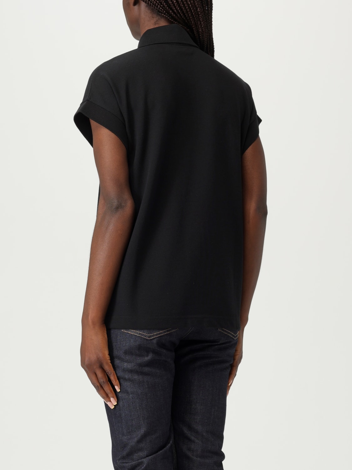 SAINT LAURENT POLO: Polo mujer Saint Laurent, Negro - Img 3