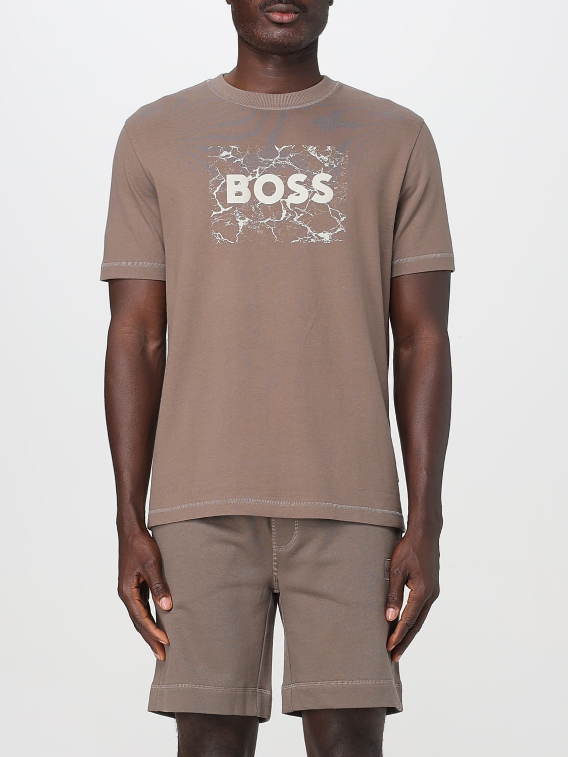 Tシャツ・カットソー BOSS Men T-shirt Beige 50539186 294 BOSS: T-shirt men - Beige | Boss t-shirt 50539186 online at
