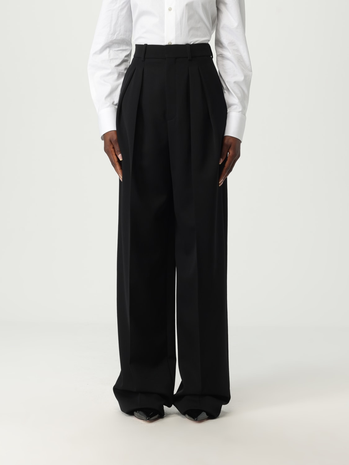 パンツ SAINT LAURENT Woman Pants Black 824389Y7E63 1000 SAINT LAURENT: Pants woman - Black | Saint Laurent pants