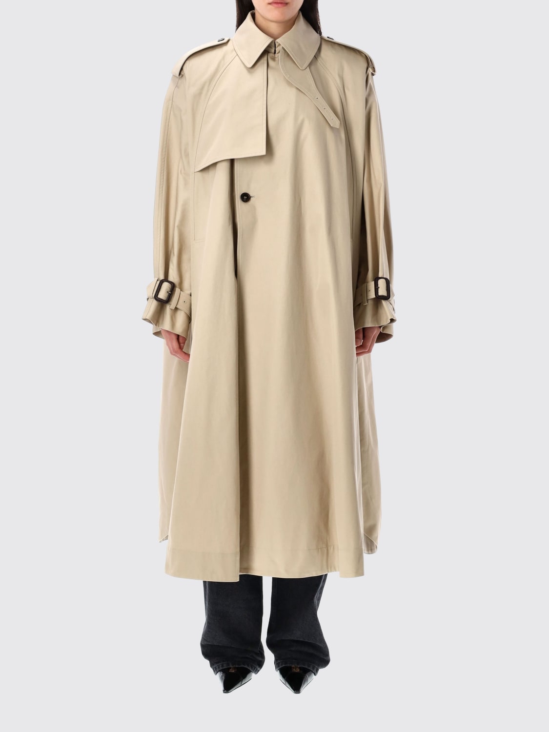 ジャケット SAINT LAURENT Women Jackets 822845Y3A99 9610 BEIGE SAINT LAURENT: Trench coat woman - Beige | Saint Laurent
