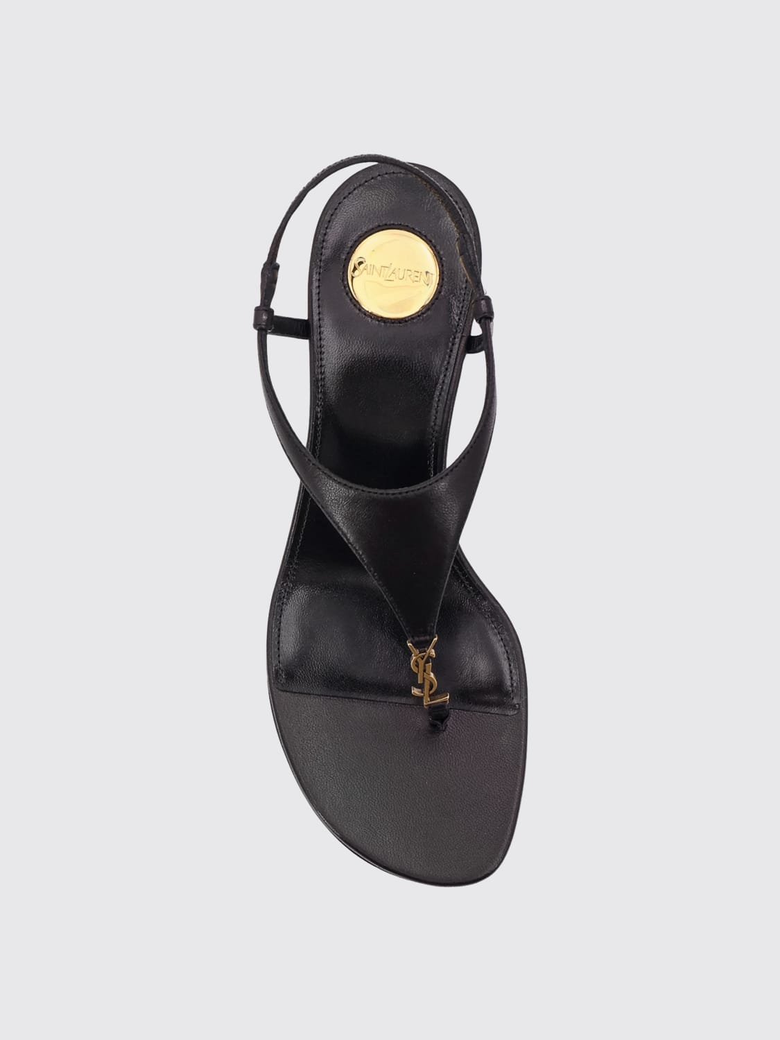 シューズ・サンダルその他 SAINT LAURENT Woman Heeled sandals Black 825275AADF1 1000 SAINT LAURENT: Sandals men - Black | Saint Laurent heeled