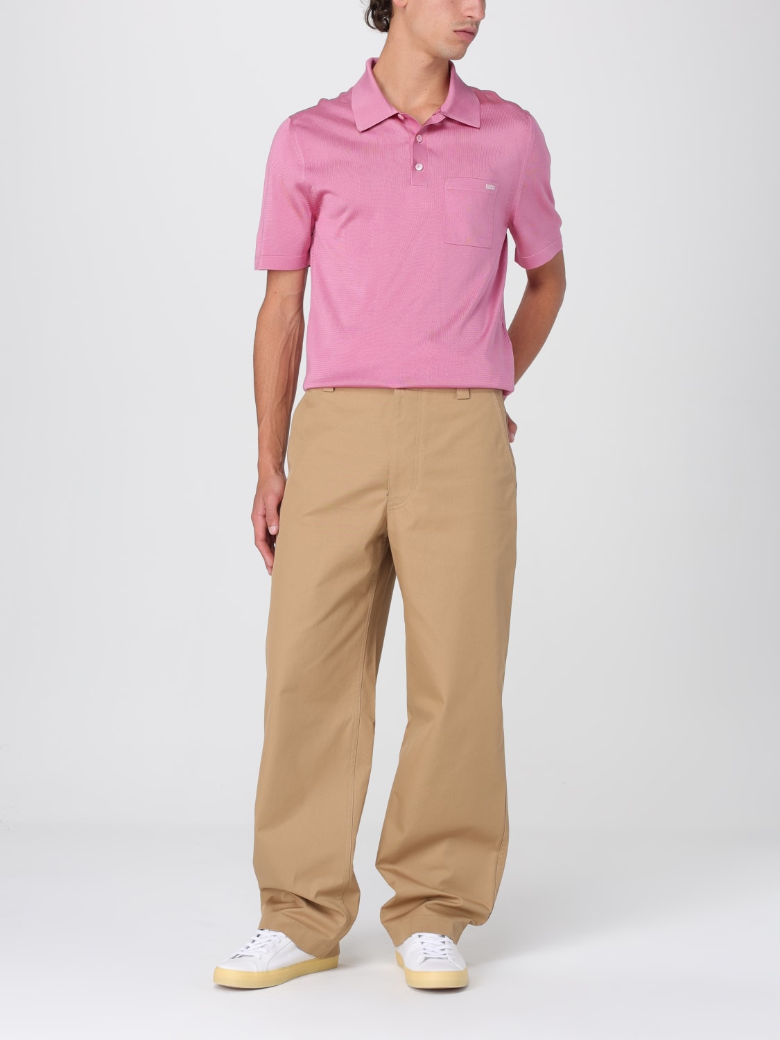 ポロシャツ GUCCI Men Polo shirt Pink 816783XKEPD 6900 GUCCI: Polo shirt men - Pink | Gucci polo shirt 816783XKEPD