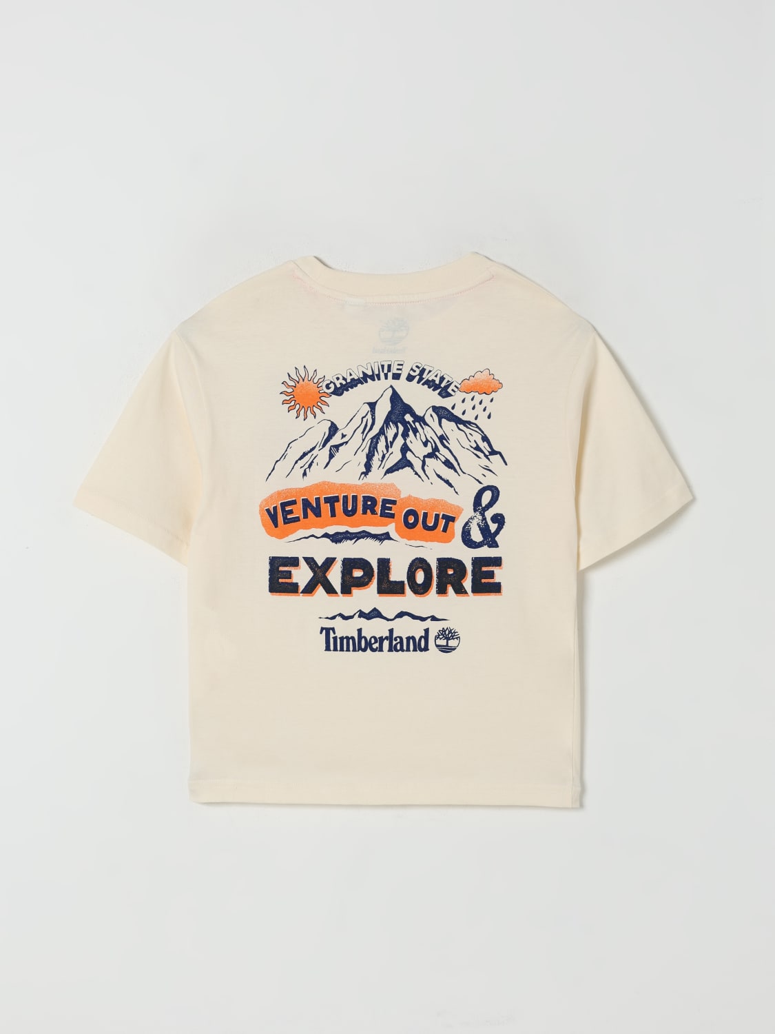 TIMBERLAND CAMISETA: Camiseta niños Timberland, Crema - Img 2