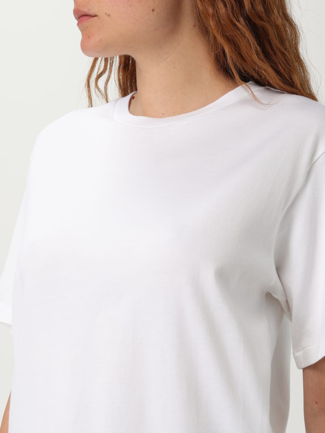Tシャツ・カットソー AURALEE Woman T-Shirt White A25ST03PC WHITE AURALEE: T-shirt woman - White | Auralee t-shirt A25ST03PC