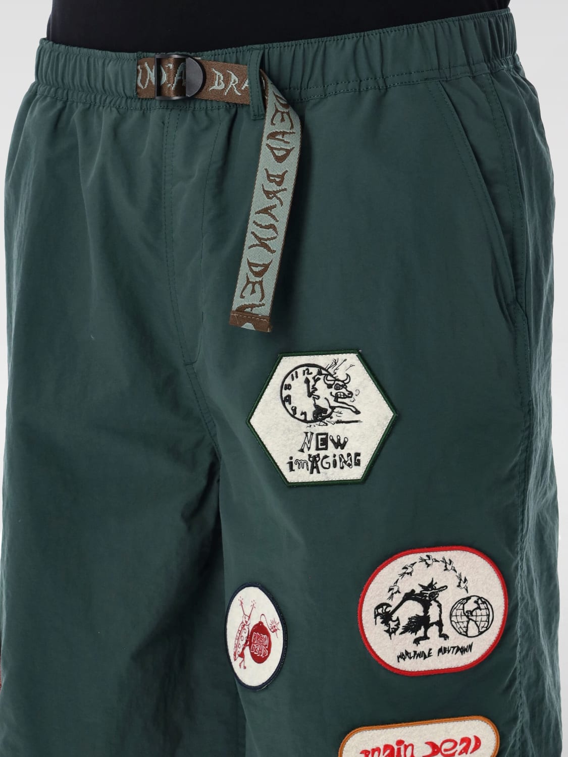 BRAIN DEAD SHORTS: Short men Brain Dead, Green - Img 3