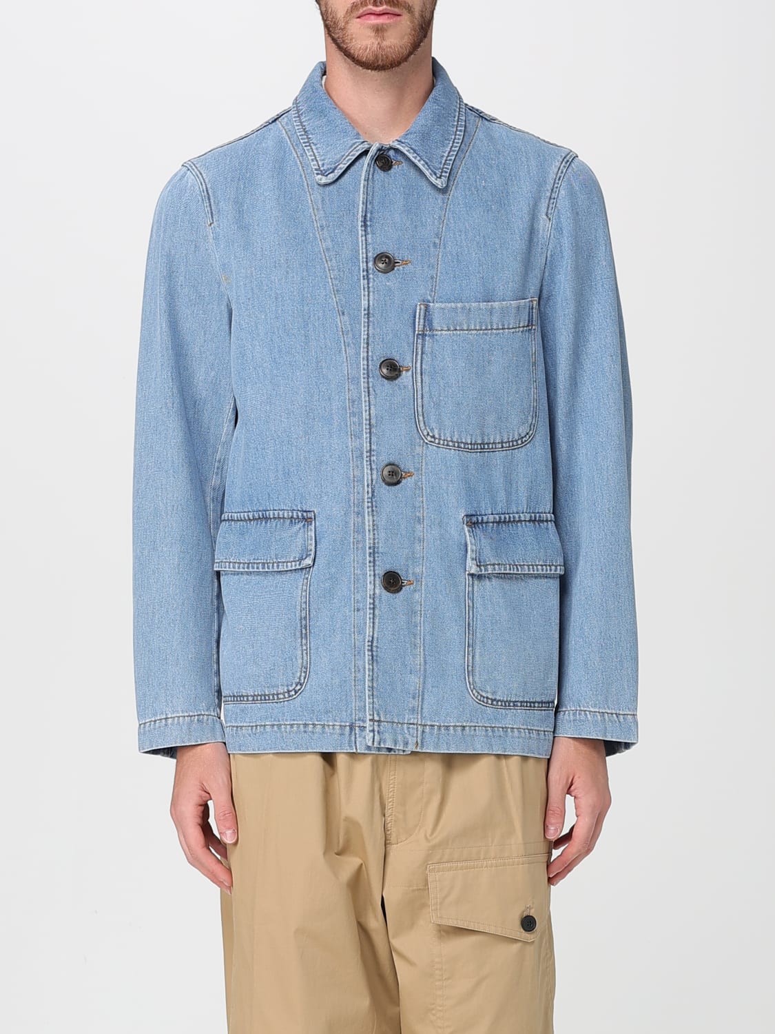 DRIES VAN NOTEN JACKE: Jacke herren Dries Van Noten, Denim - Img 1