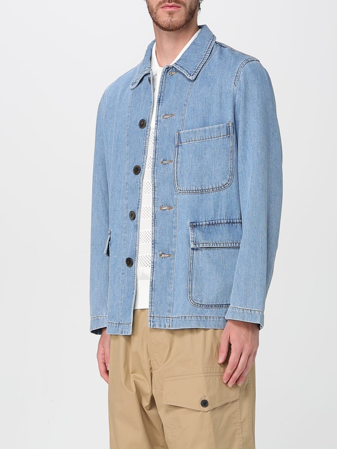 DRIES VAN NOTEN JACKE: Jacke herren Dries Van Noten, Denim - Img 4