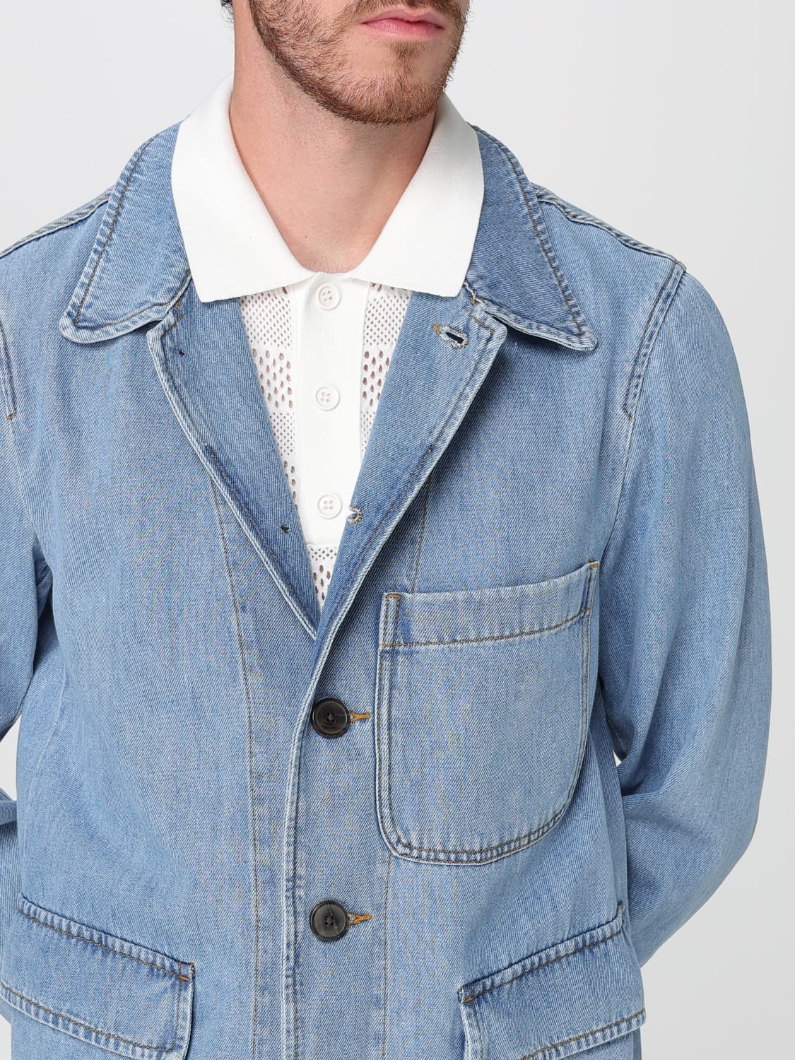 DRIES VAN NOTEN JACKE: Jacke herren Dries Van Noten, Denim - Img 5