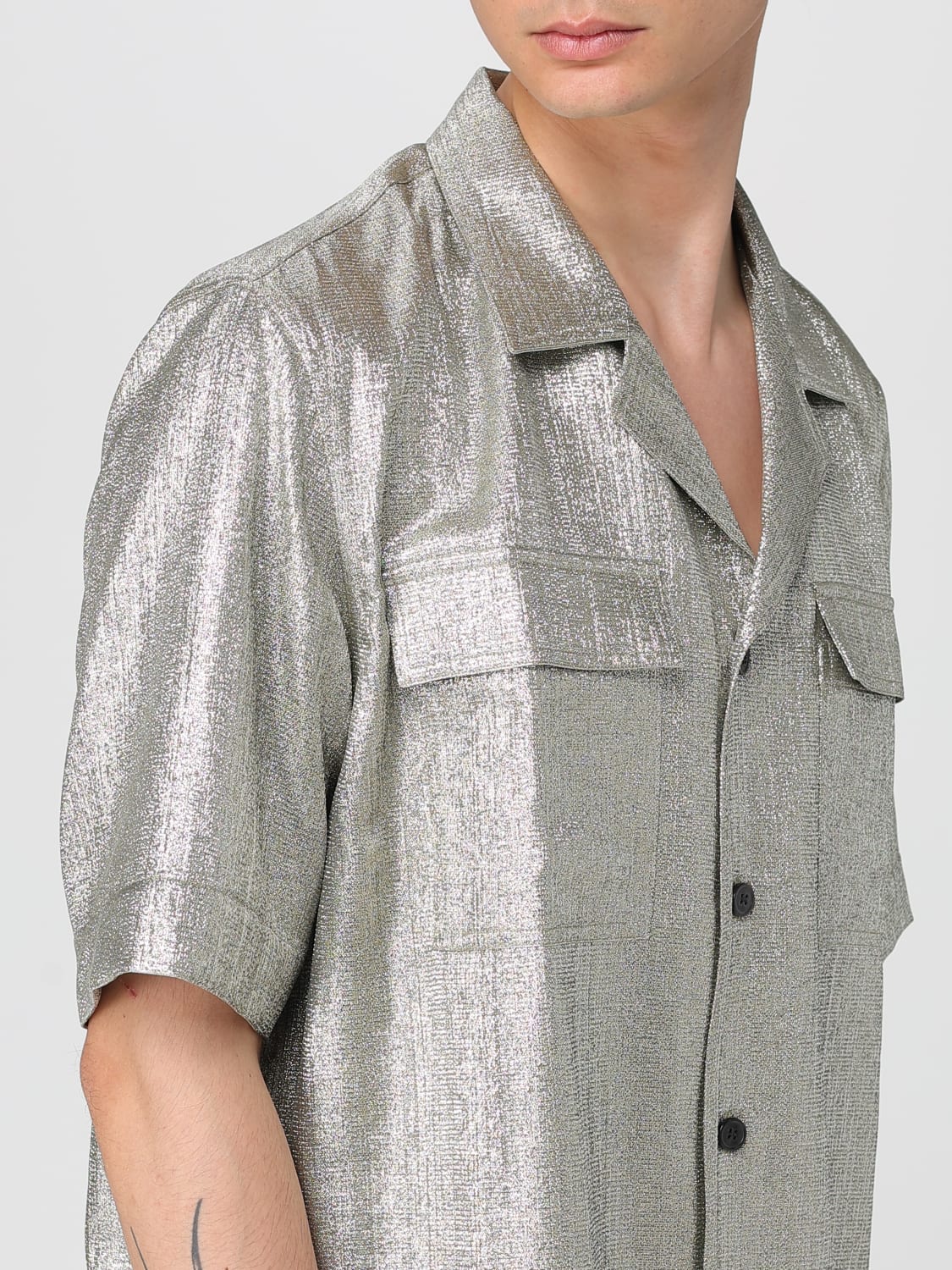 DRIES VAN NOTEN SHIRT: Shirt men Dries Van Noten, Grey - Img 5