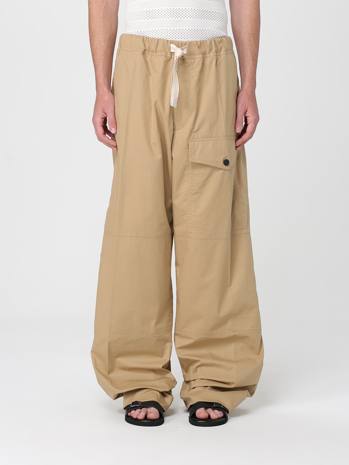 DRIES VAN NOTEN: Pants men - Beige | Dries Van Noten pants