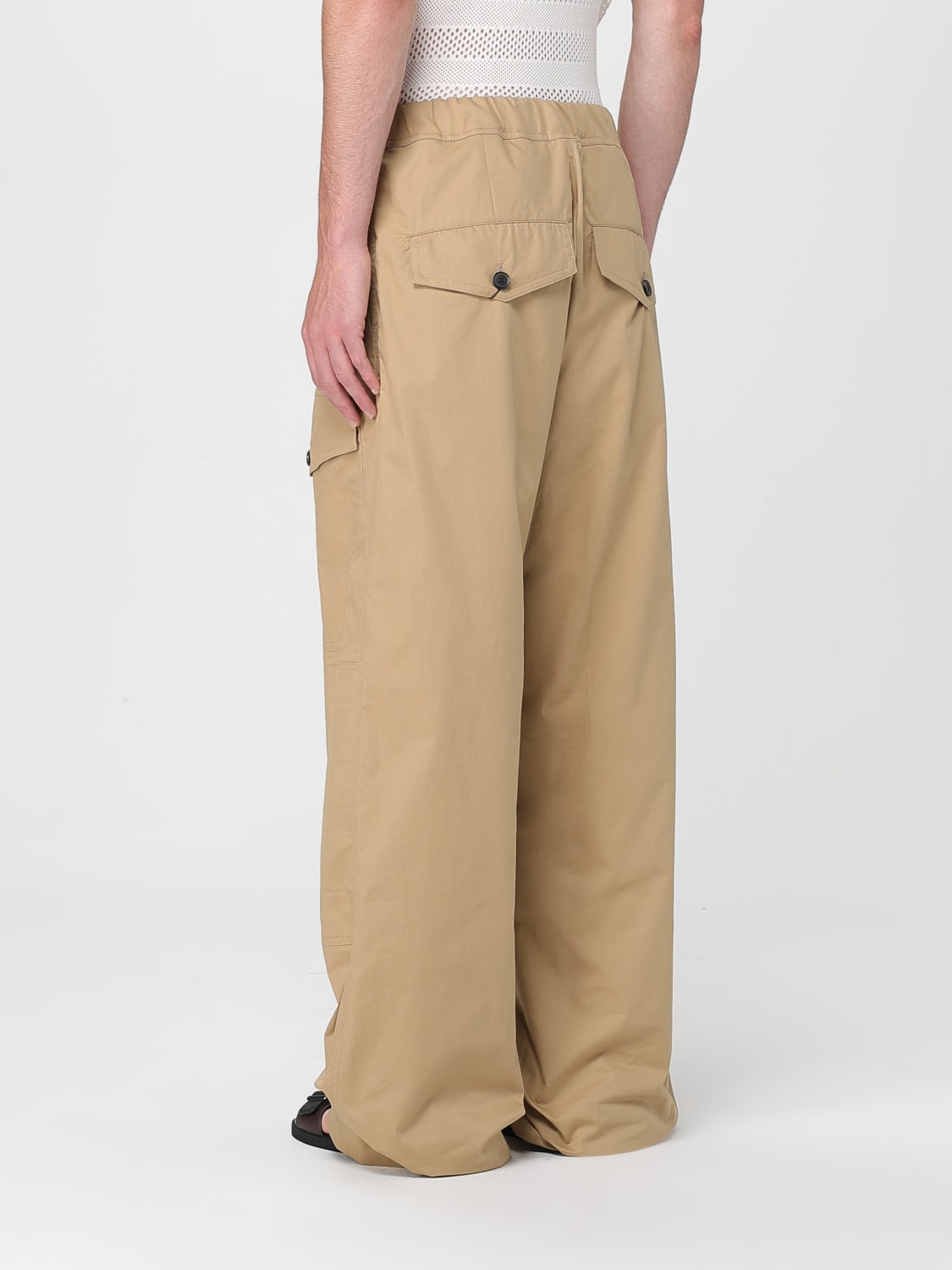 DRIES VAN NOTEN: Pants men - Beige | Dries Van Noten pants