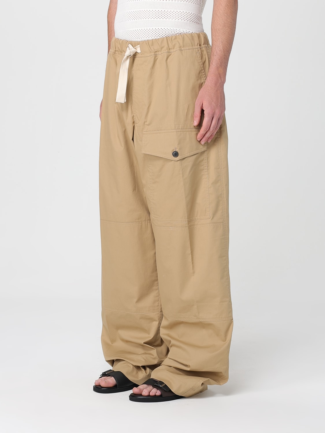 DRIES VAN NOTEN: Pants men - Beige | Dries Van Noten pants