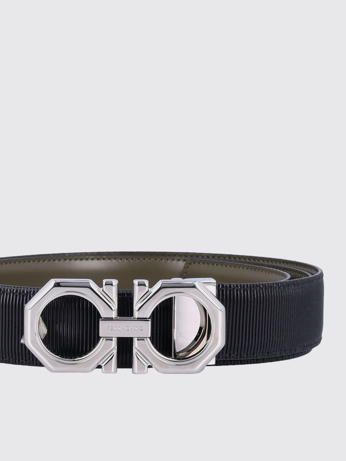 【関税&送料込】Ferragamo Belt Salvatore Ferragamo Gancini Buckle Reversible Leather Belt
