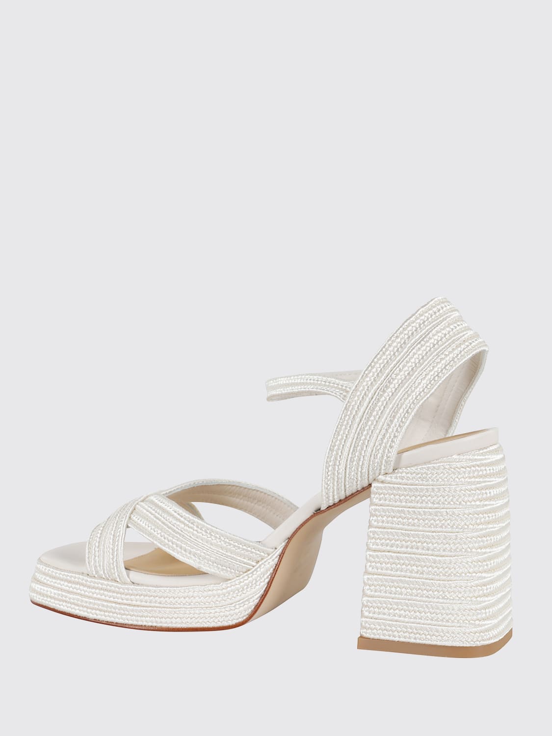 CASTAÑER SANDALES À TALONS: Chaussures basses femme CastaÑer, Blanc - Img 3