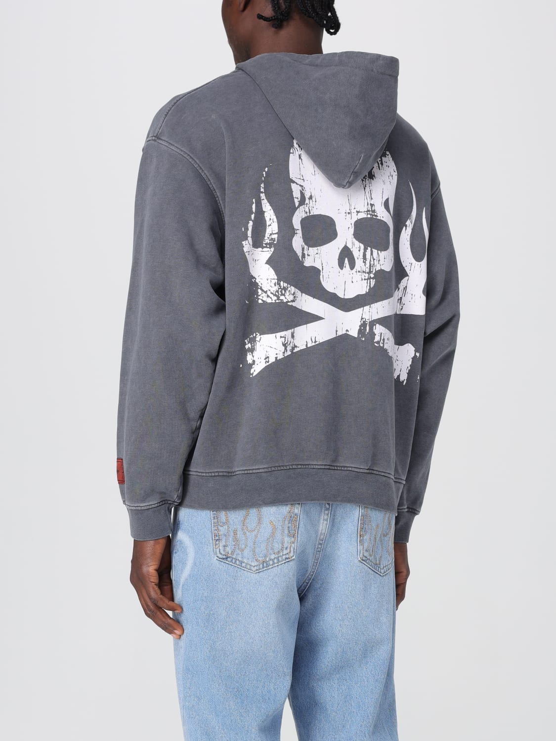 パーカー・フーディ VISION OF SUPER Men Hoodies VS01446 STONE WASH Grey VISION OF SUPER: Sweatshirt men - Grey | Vision Of Super