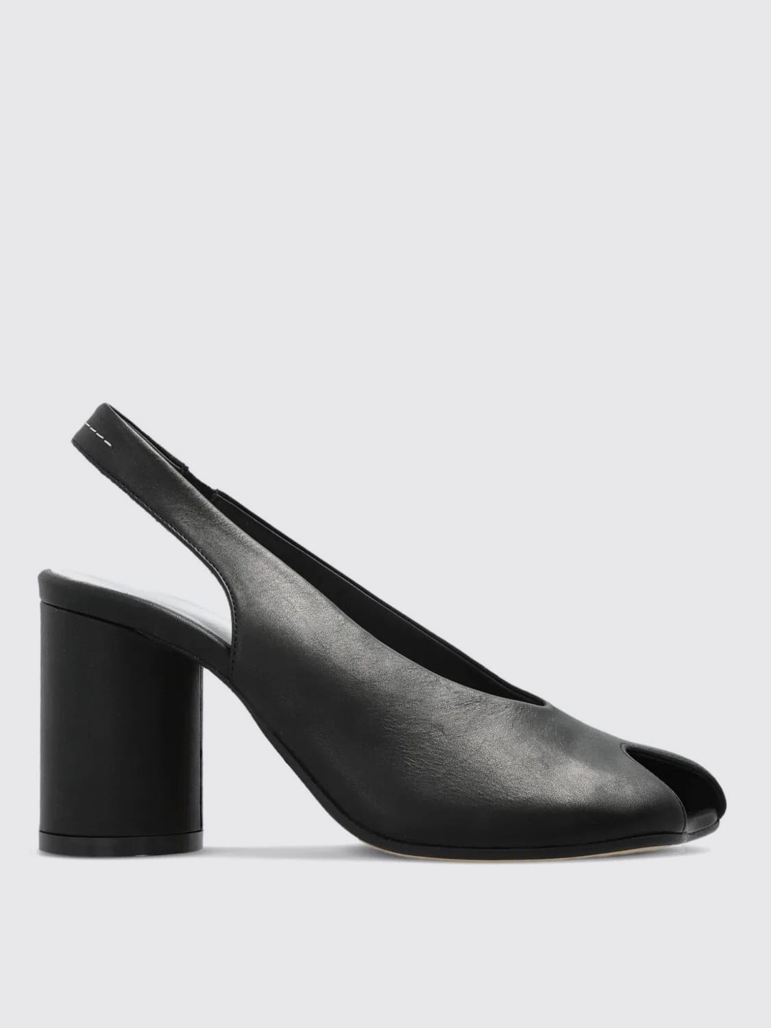 MM6 MAISON MARGIELA SANDALI CON TACCO: Sandalo MM6 Maison Margiela in pelle , Nero - Img 1