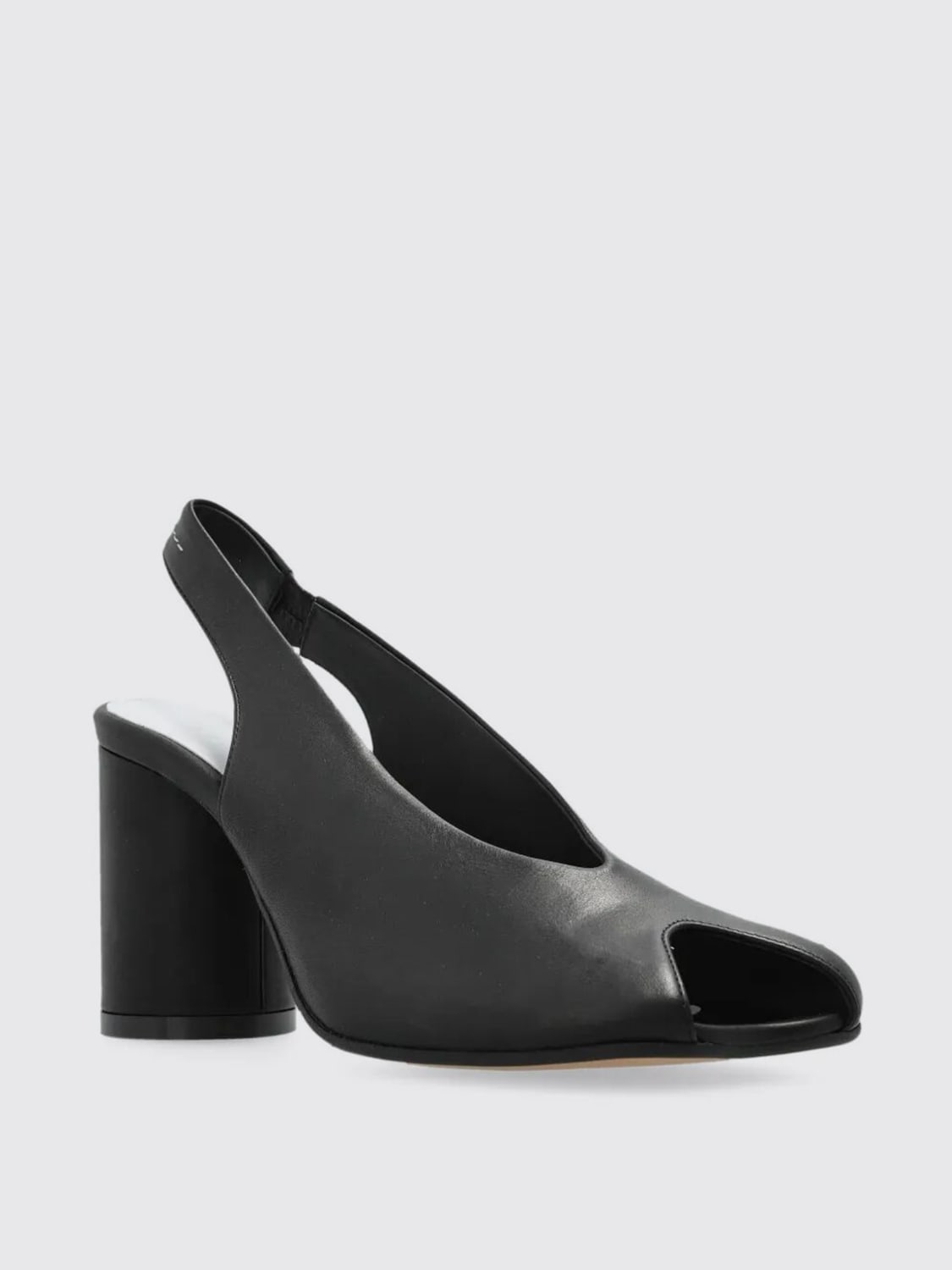 MM6 MAISON MARGIELA SANDALI CON TACCO: Sandalo MM6 Maison Margiela in pelle , Nero - Img 2