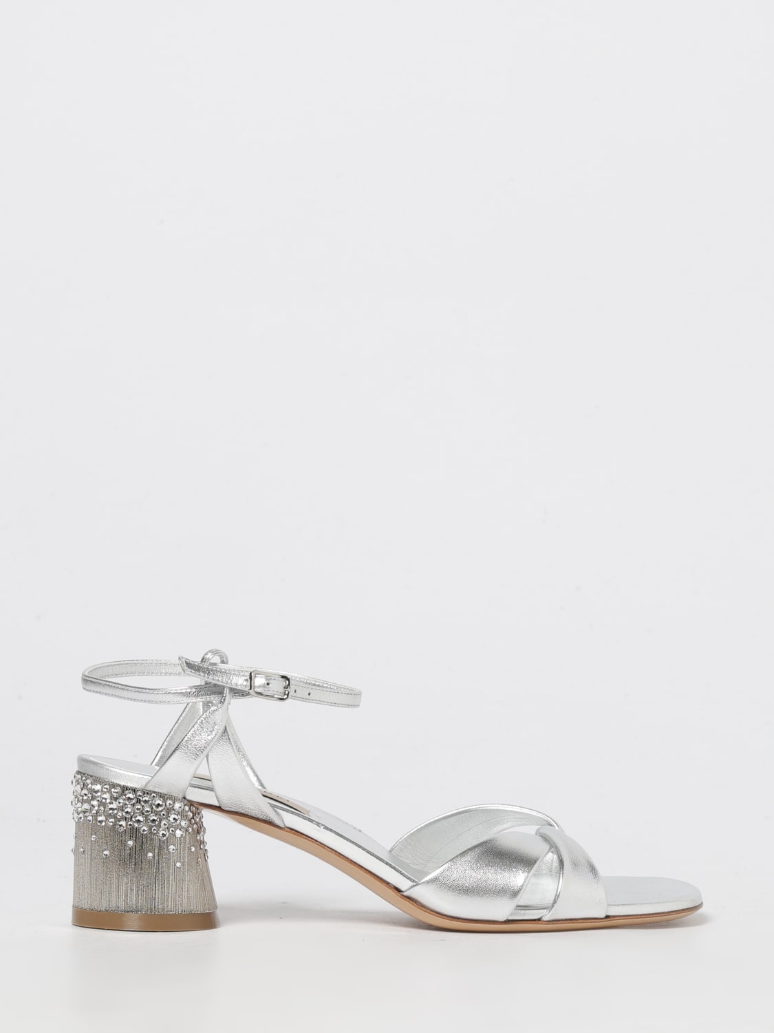 CASADEI HEELED SANDAL: Heeled sandals woman Casadei, Silver - Img 1