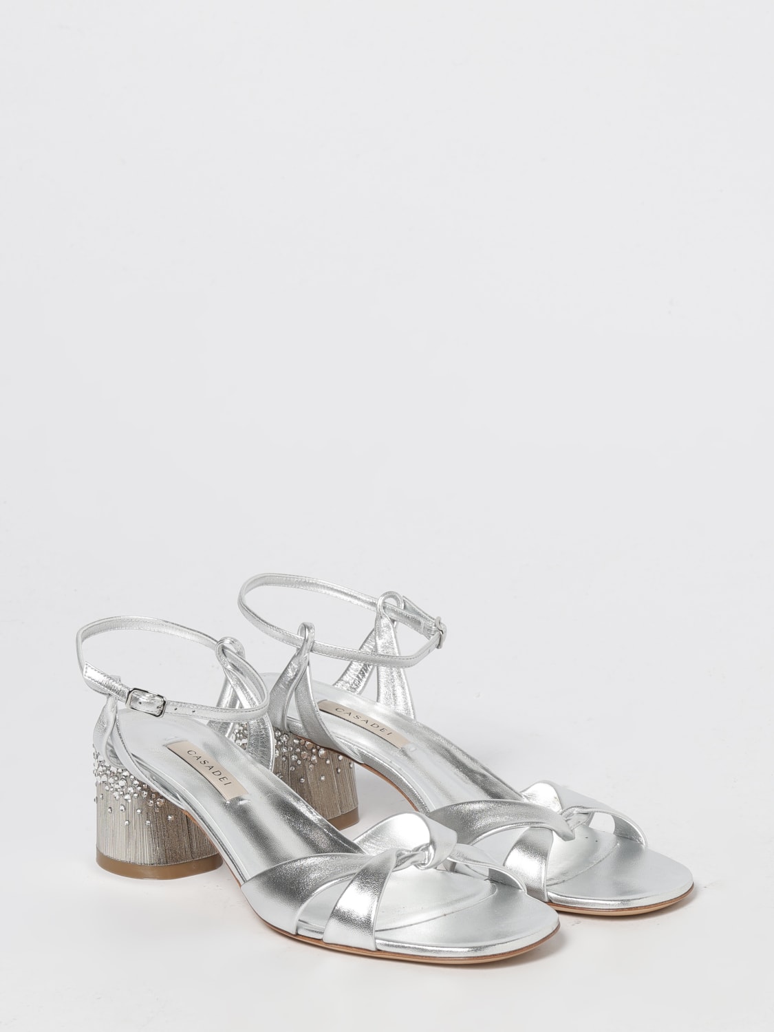 CASADEI HEELED SANDAL: Heeled sandals woman Casadei, Silver - Img 2