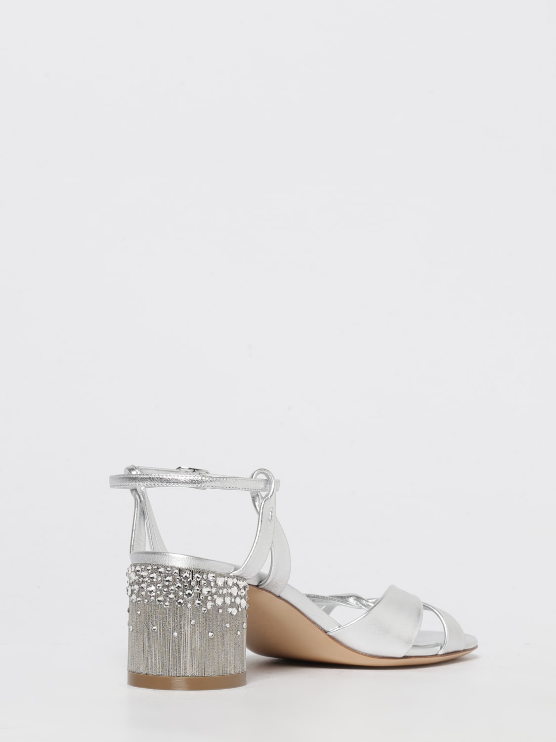 CASADEI HEELED SANDAL: Heeled sandals woman Casadei, Silver - Img 3