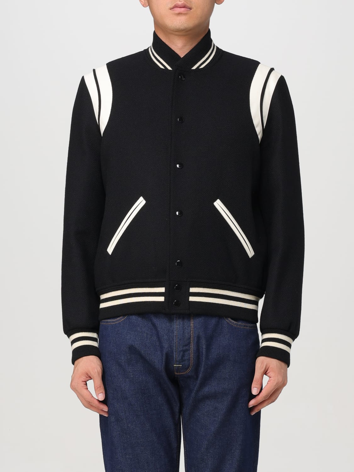 SAINT LAURENT JACKET: Jacket men Saint Laurent, Black - Img 1