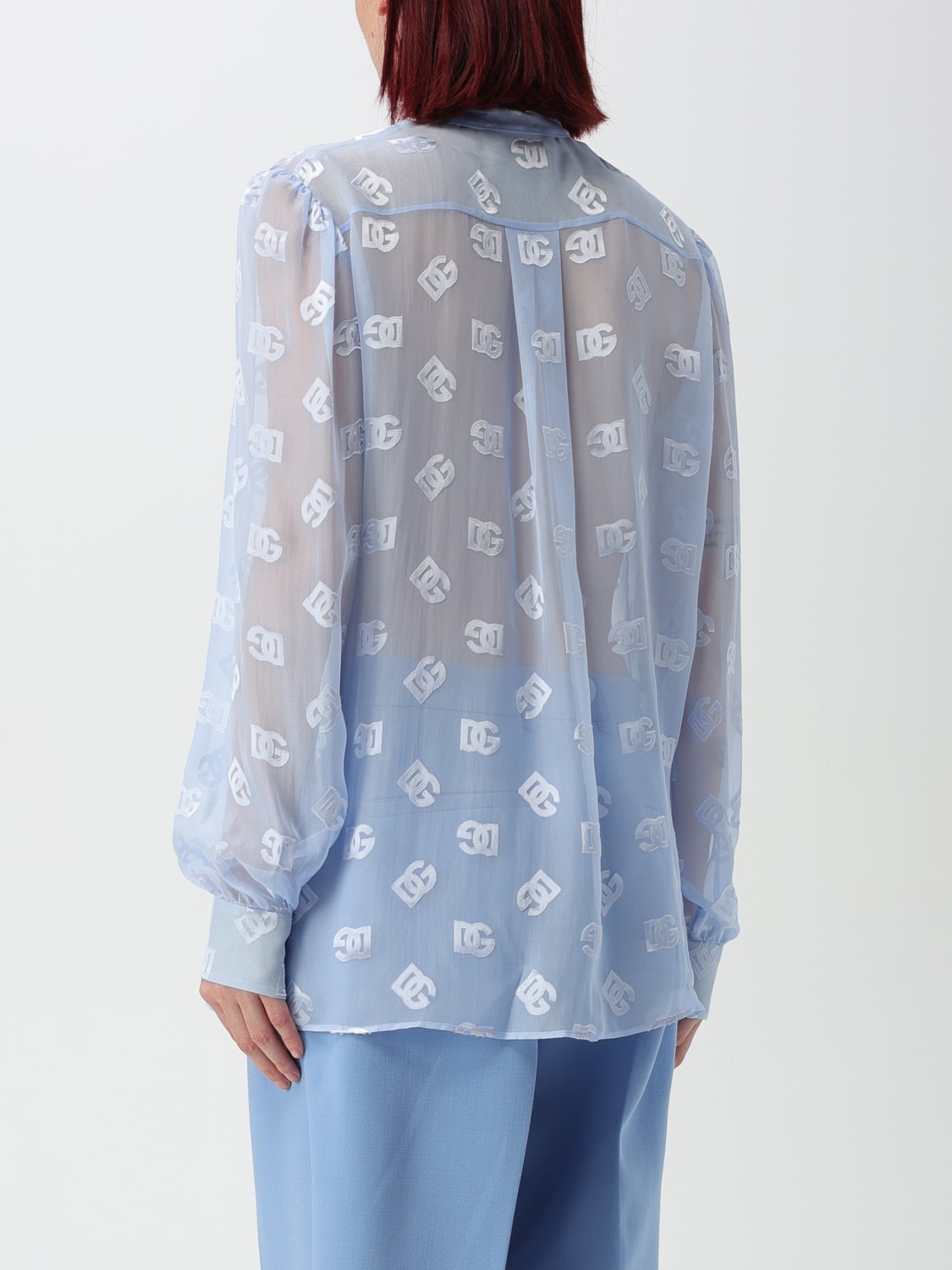 DOLCE & GABBANA SHIRT: Shirt woman Dolce & Gabbana, Blue - Img 3