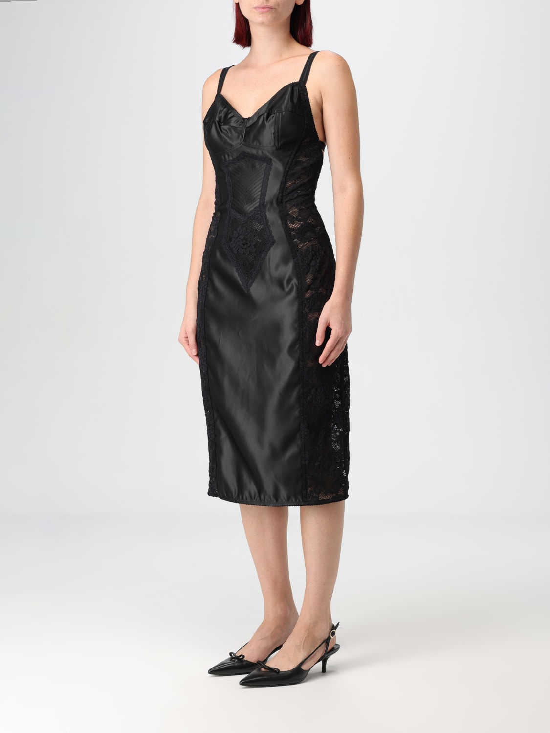 DOLCE & GABBANA ROBES: Robes femme Dolce & Gabbana, Noir - Img 3