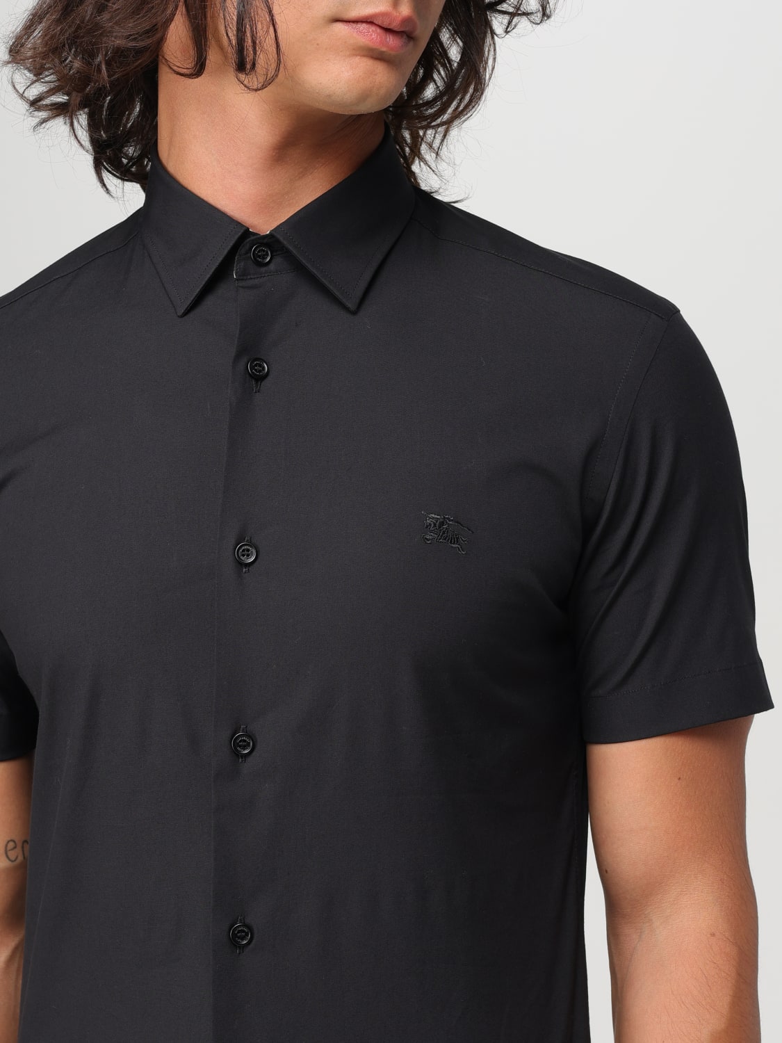 BURBERRY SHIRT: Shirt men Burberry, Black - Img 5