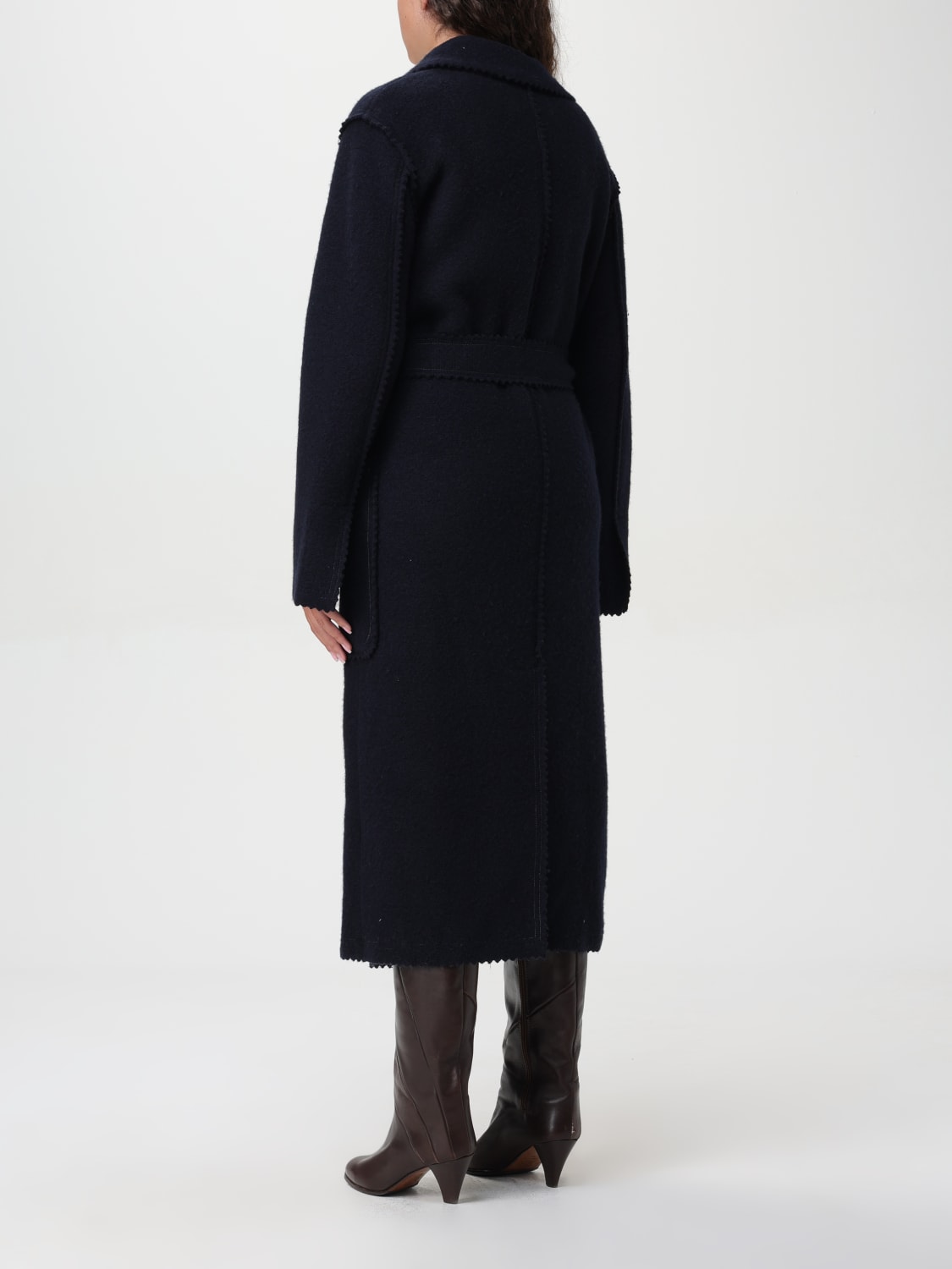 MAX MARA COAT: Coat woman Max Mara, Blue - Img 2