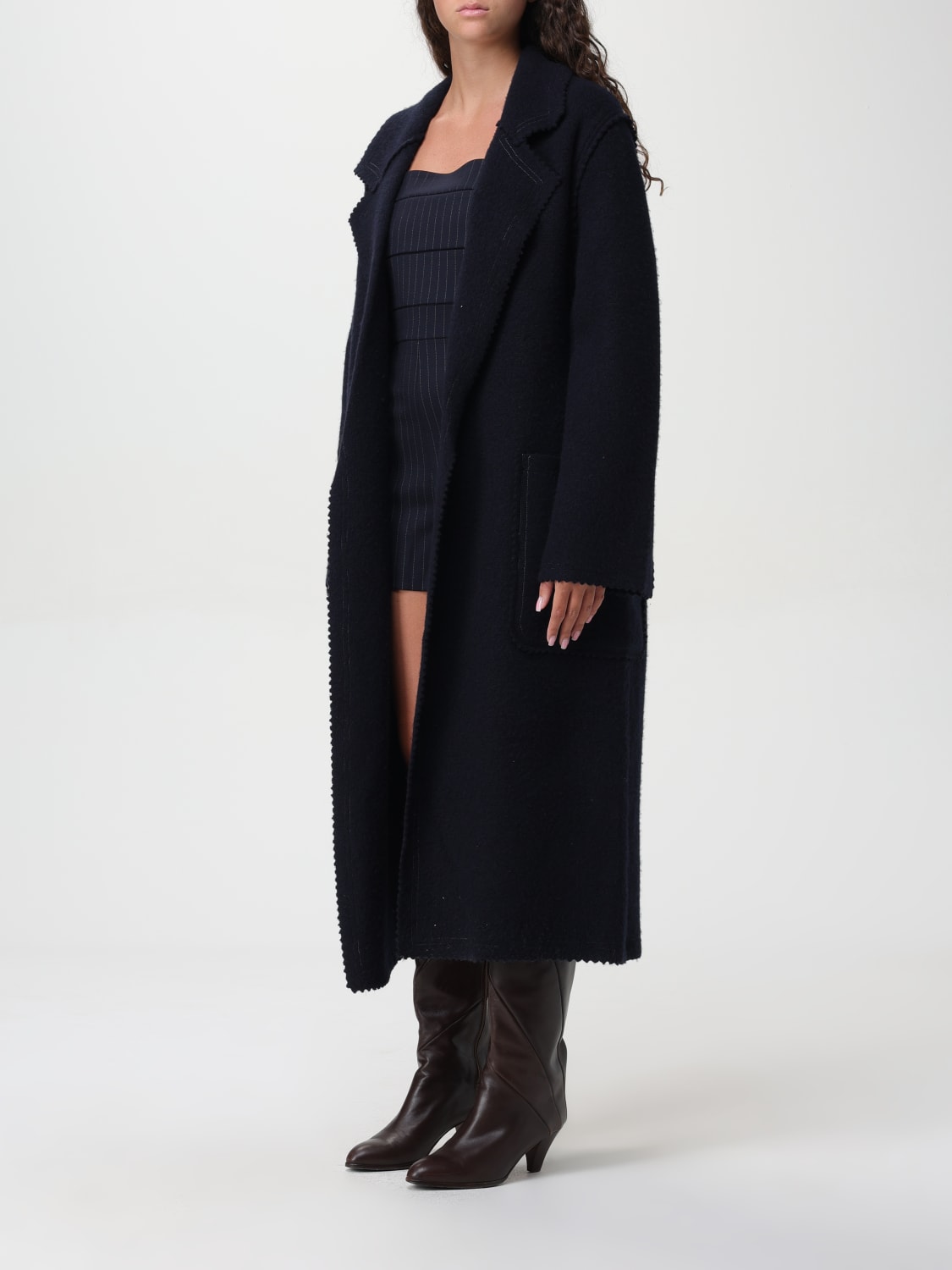 MAX MARA MANTEAU: Manteau femme Max Mara, Bleu - Img 3