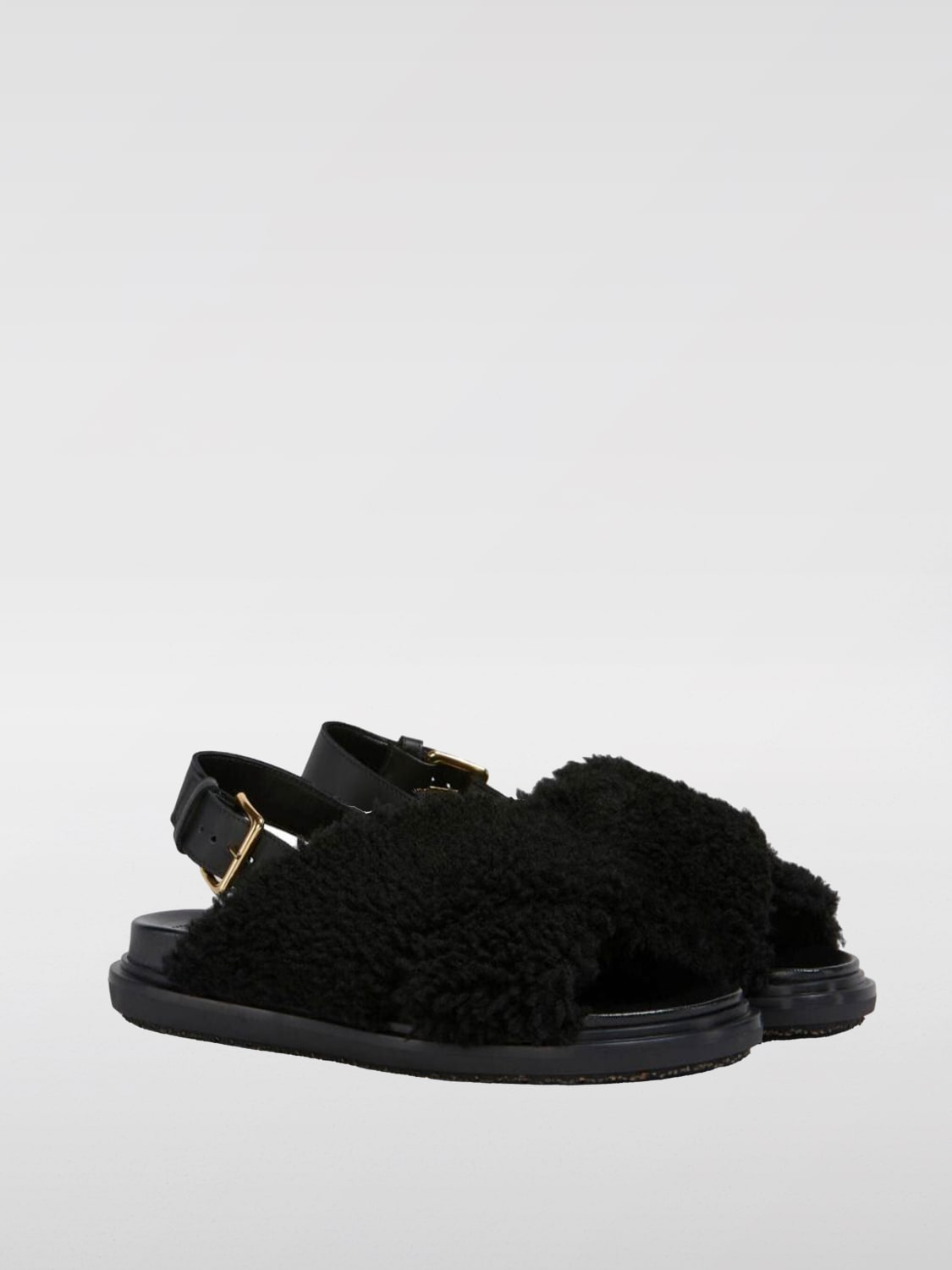 MARNI FLAT SANDALS: Shoes woman Marni, Black - Img 2