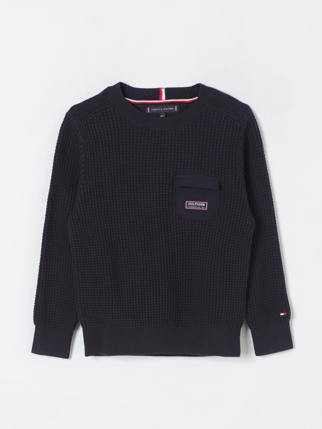 TOMMY HILFIGER SWEATER: Sweater kids Tommy Hilfiger, Blue - Img 1