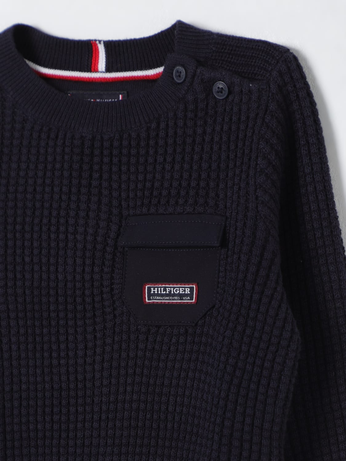 TOMMY HILFIGER PULLOVER: Pullover kinder Tommy Hilfiger, Blau - Img 3