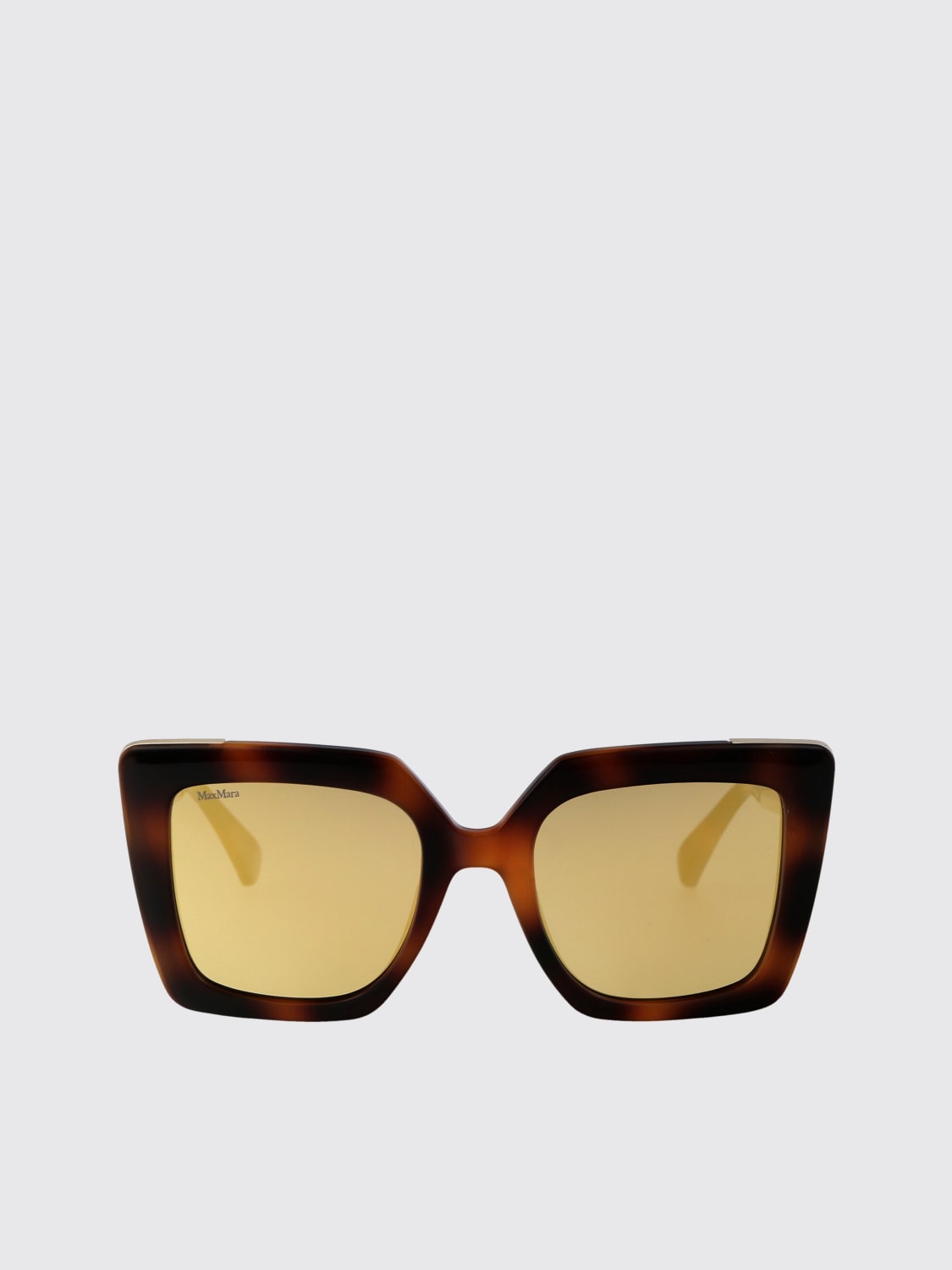 MAX MARA SUNGLASSES: Sunglasses men Max Mara, Brown - Img 2