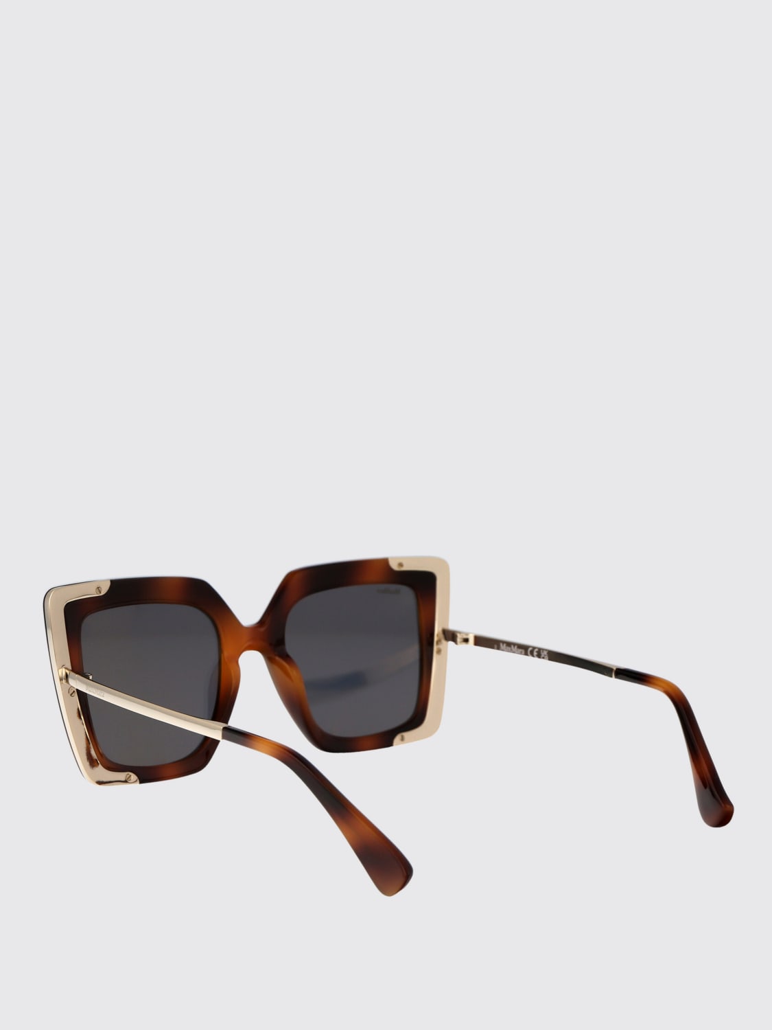 MAX MARA SUNGLASSES: Sunglasses men Max Mara, Brown - Img 3