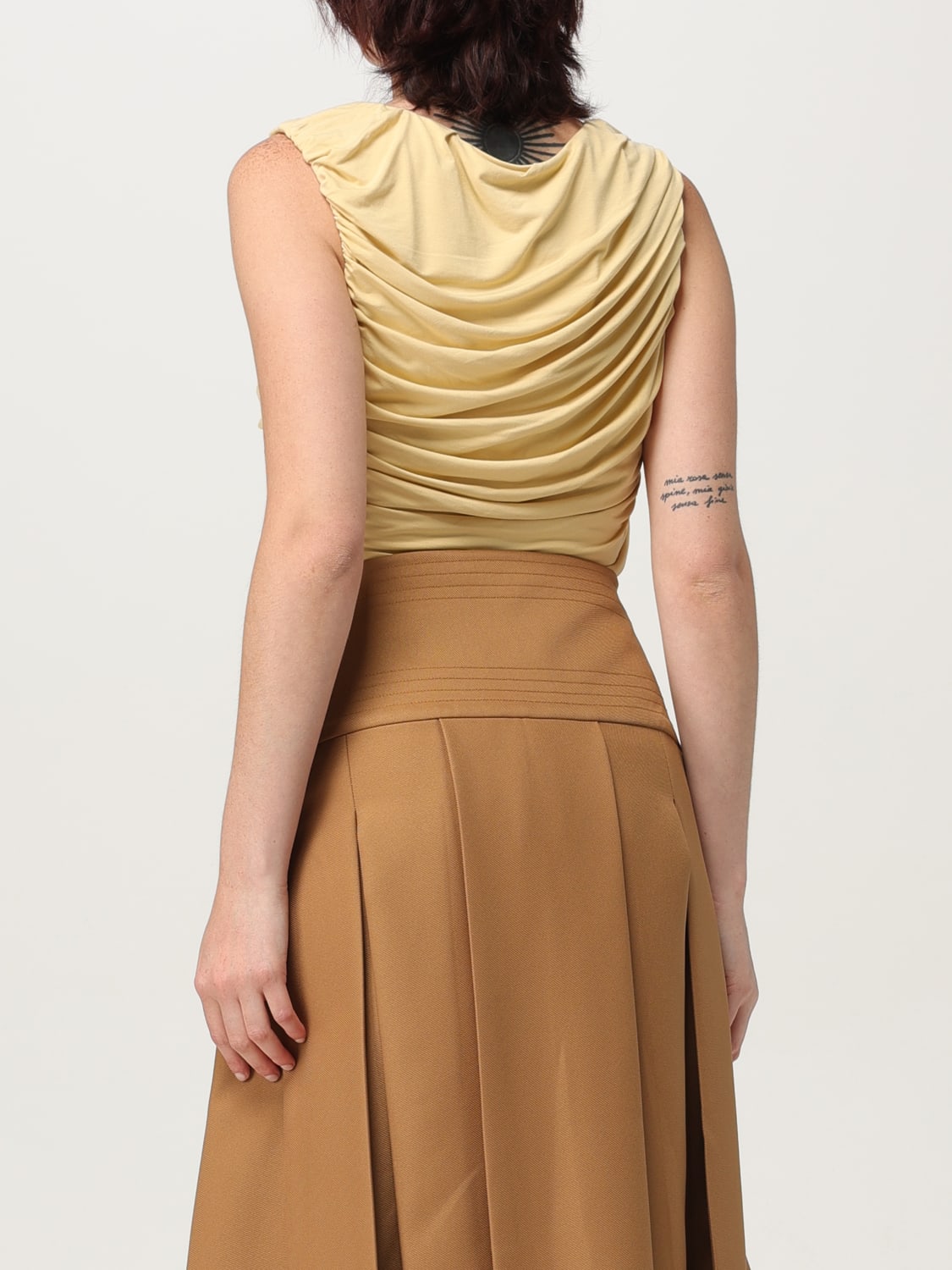 ABADIA TOP: Body woman Abadia, Yellow - Img 3