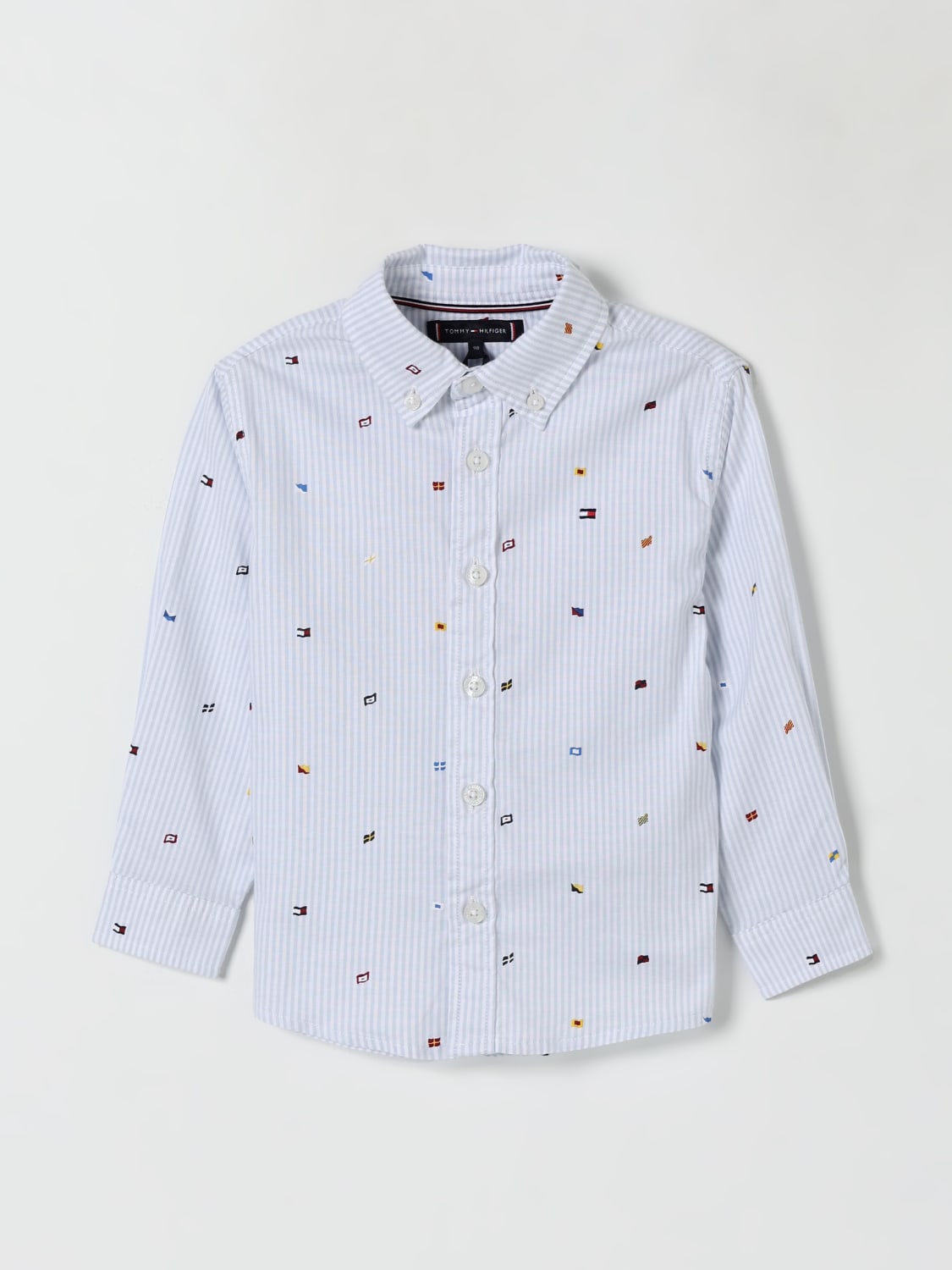 TOMMY HILFIGER SHIRT: Shirt kids Tommy Hilfiger, Blue - Img 1