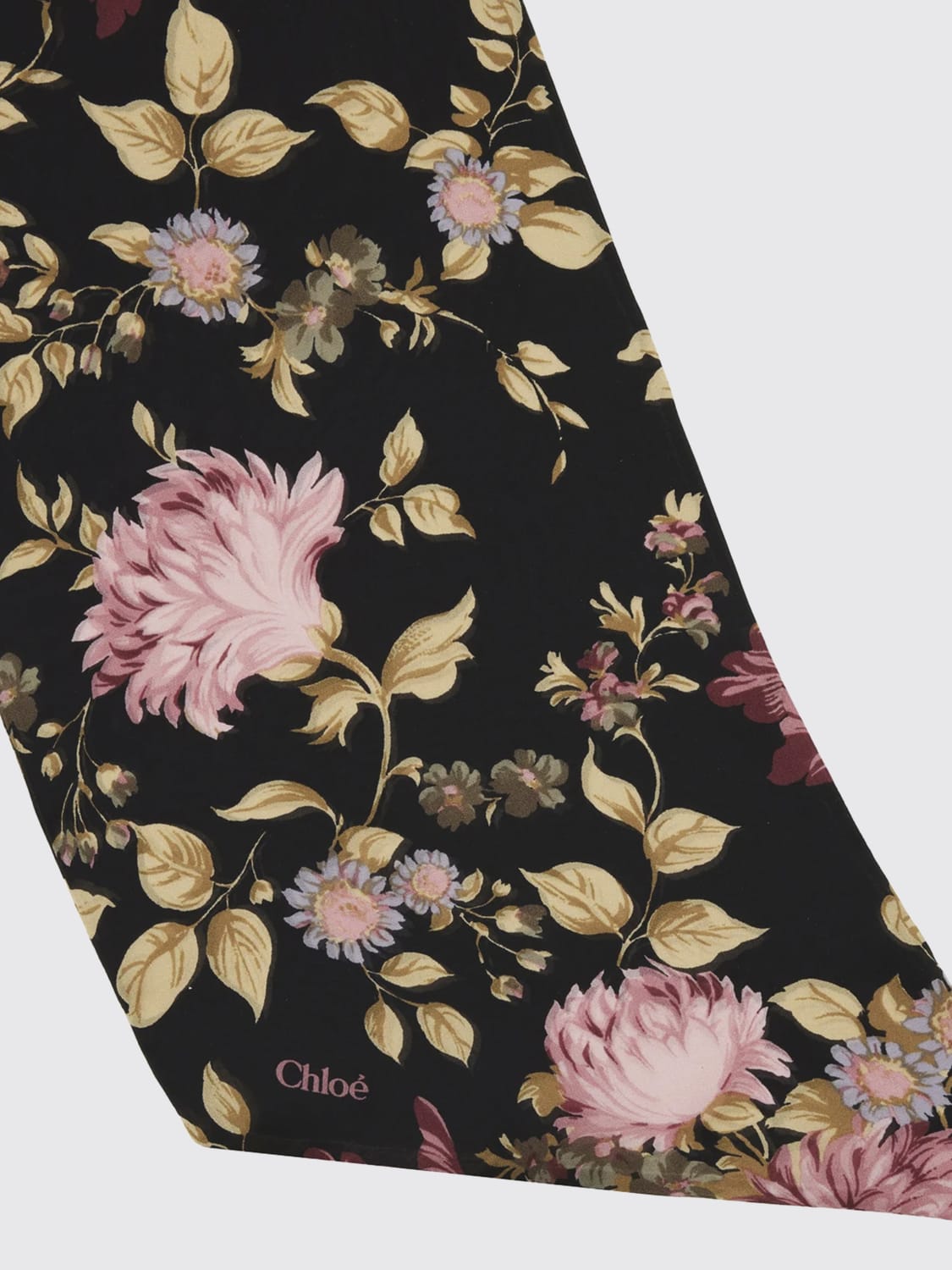 スカーフ CHLOE Woman Neck scarf Black CHC25UT082CHS 001 CHLOÉ: Scarf woman - Black | Chloé neck scarf CHC25UT082CHS