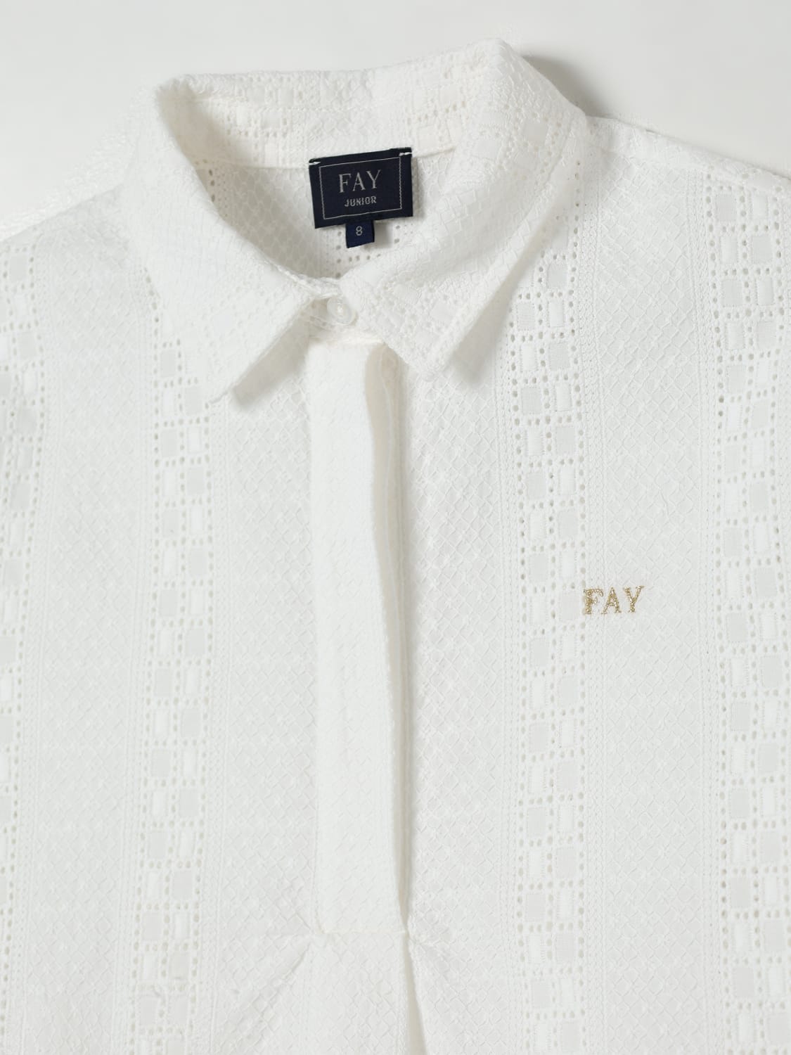 FAY JUNIOR BLUSE: Bluse kinder Fay Junior, Ivory - Img 3