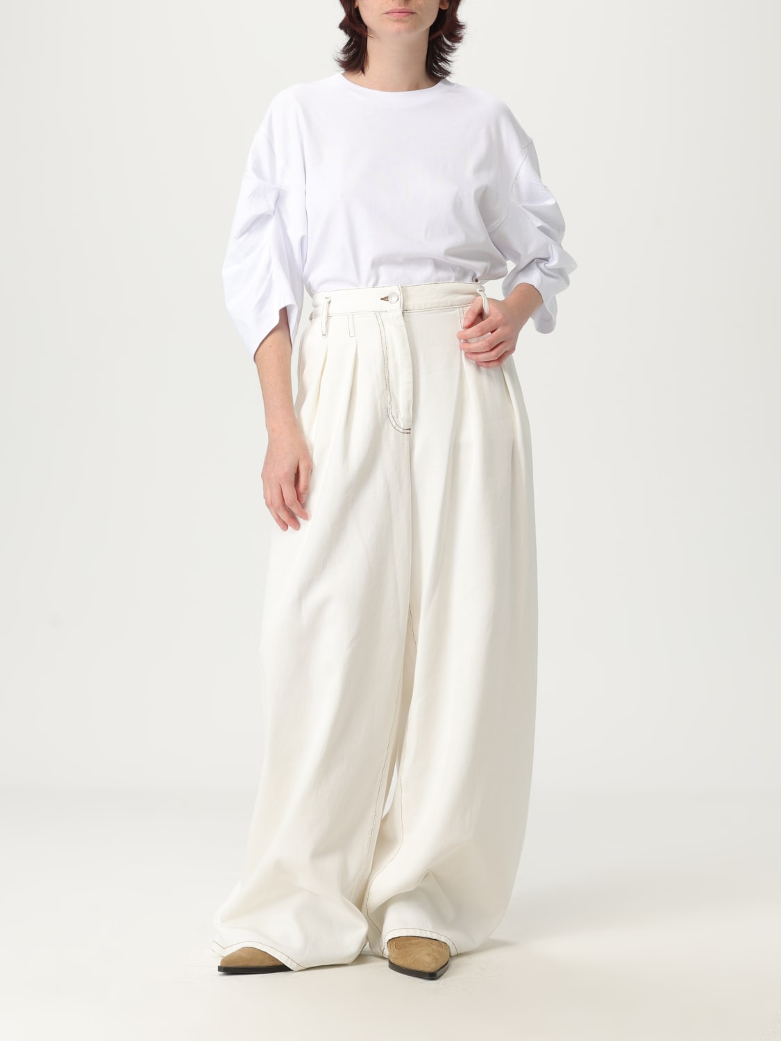 DRIES VAN NOTEN HOSE: Hose damen Dries Van Noten, Weiß - Img 2